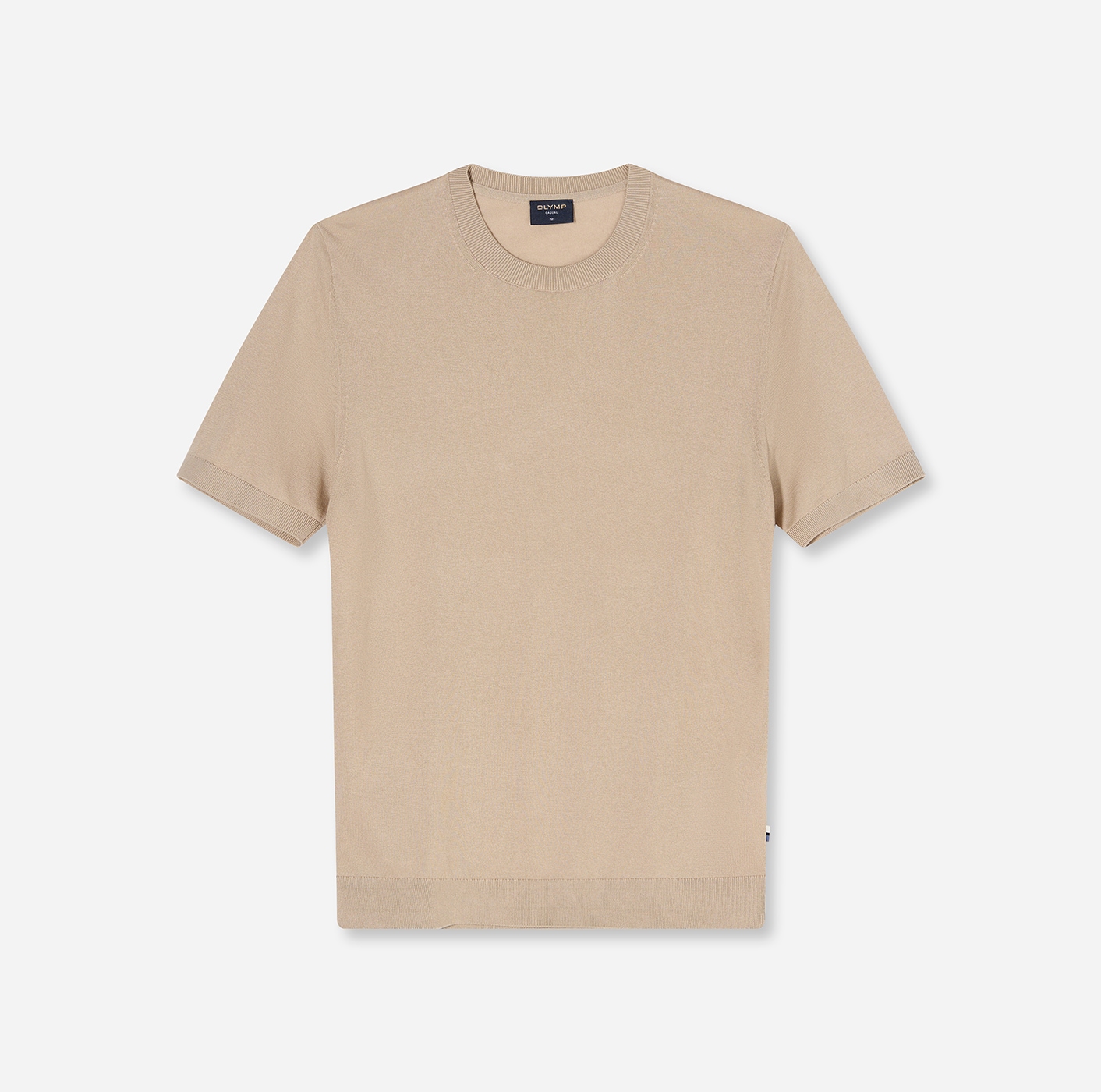 OLYMP T-Shirt Rundhals, Strick, normale Passform