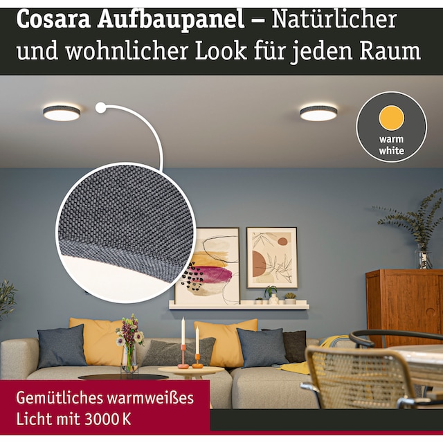 Paulmann LED Panel »Cosara 15W 3000K 300mm grau IP44«, 1 flammig-flammig  bestellen | BAUR