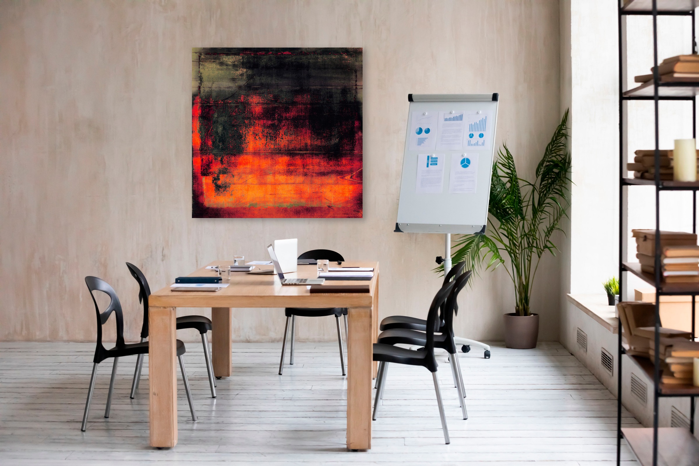 queence Leinwandbild "The Dark" Abstrakt  Kunst  Modern 1 Stk. tlg. Akustik günstig online kaufen