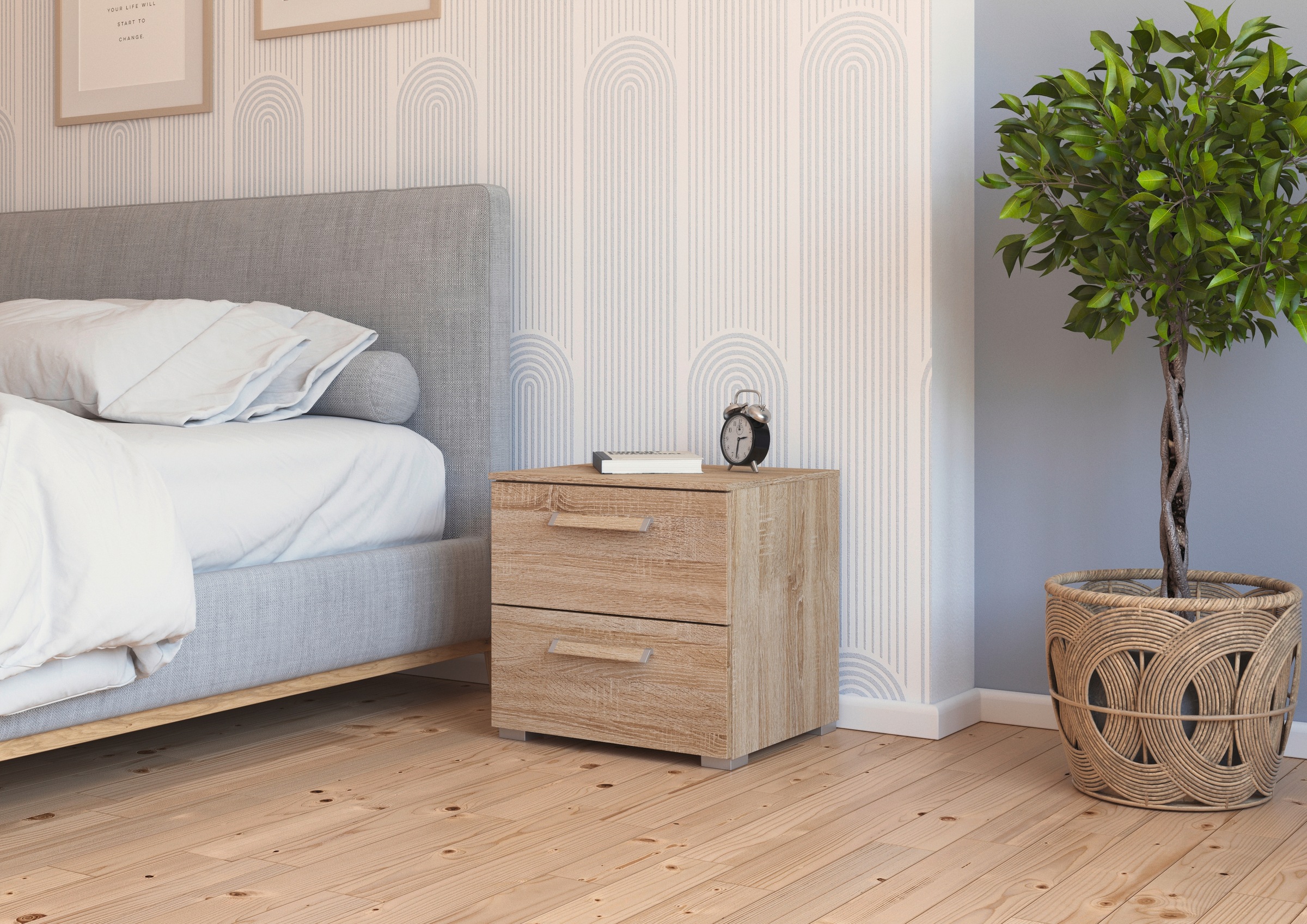 rauch Nachtkommode "Nachttisch Nachtkonsole Kommode EVELYN" inkl. SOFT-CLOS günstig online kaufen