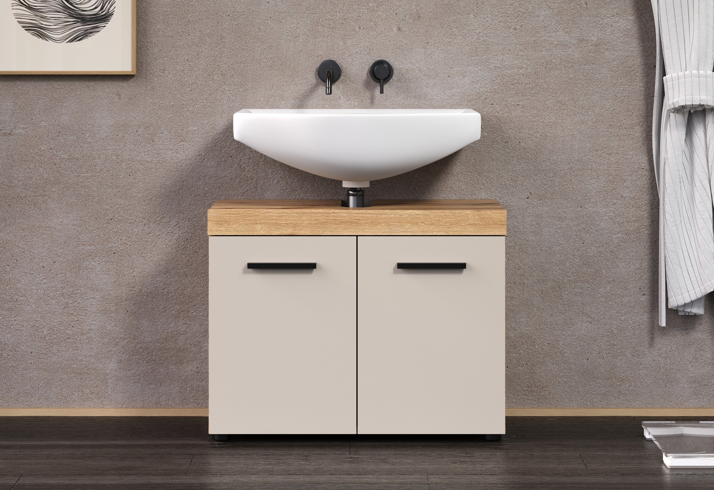 welltime Waschbeckenunterschrank "Isera" 1 Stk. tlg. Waschbeckenschrank mit günstig online kaufen