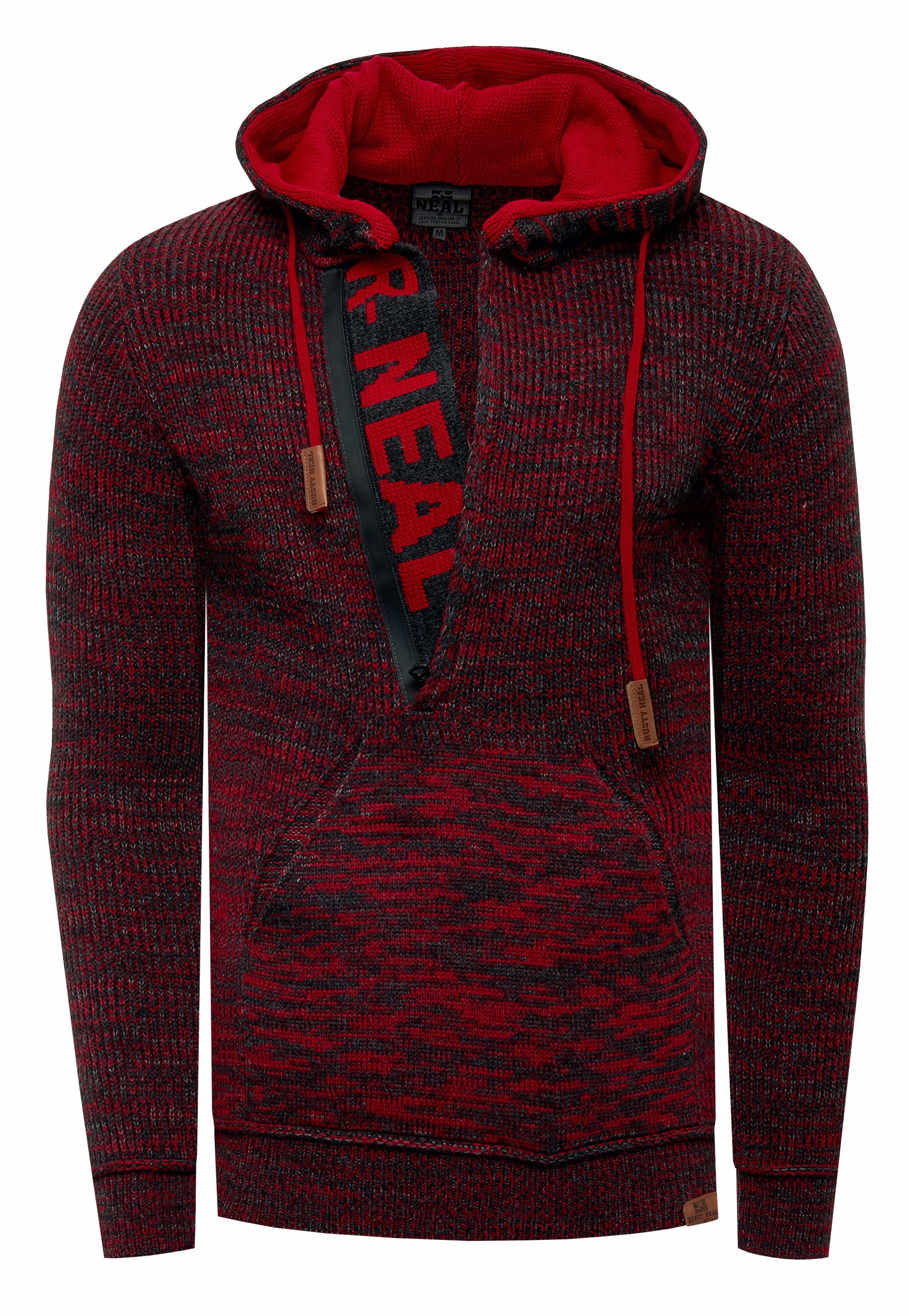 Rusty Neal Kapuzensweatshirt, mit stylischem Ausschnitt