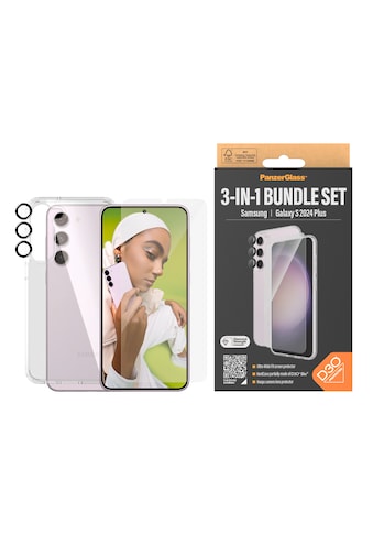 Displayschutzglas »3-in-1 Bundle Set Screen Protector, Case und Camera Lens...