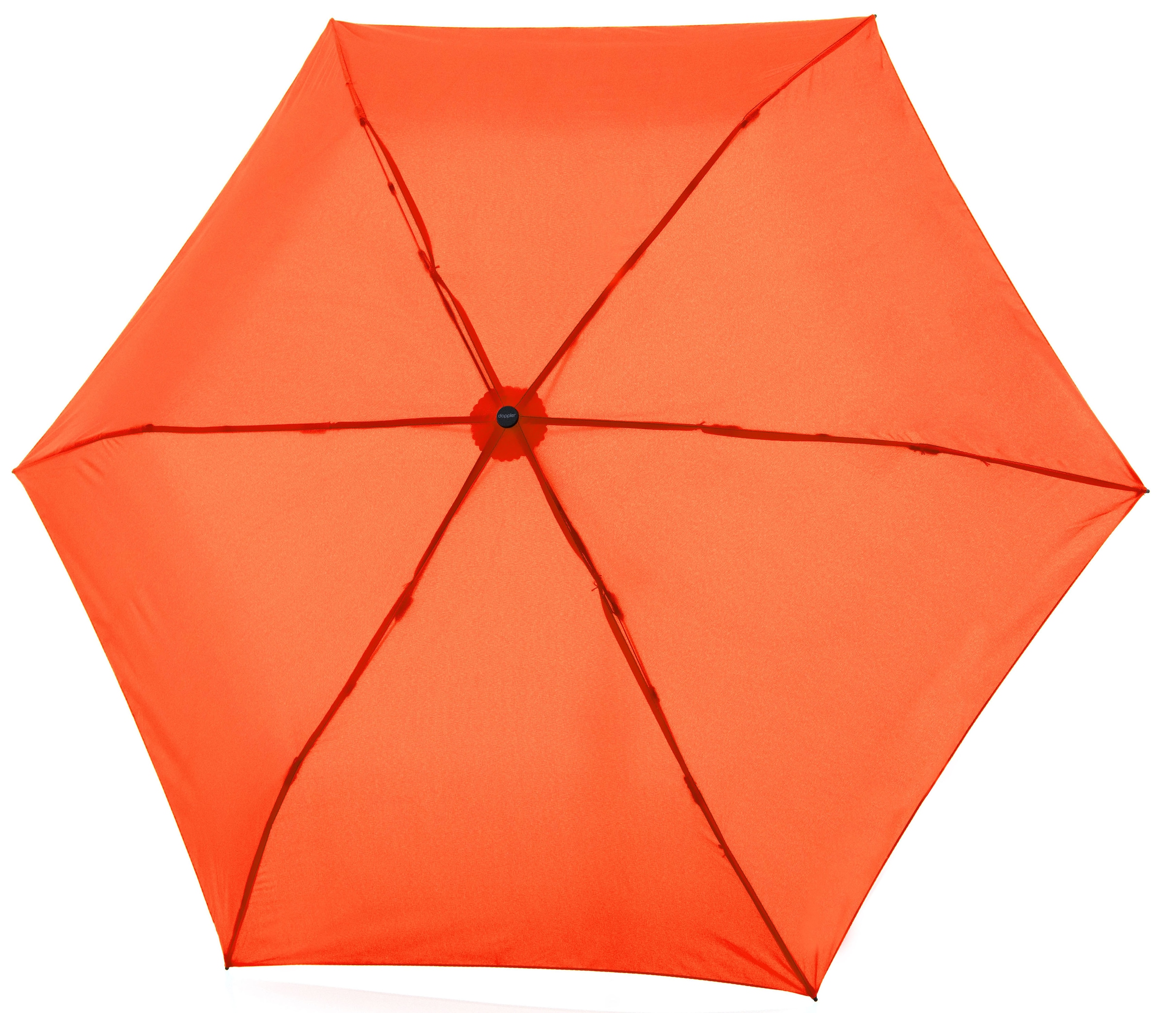 doppler® Taschenregenschirm »Zero vibrant flat uni Orange« 99