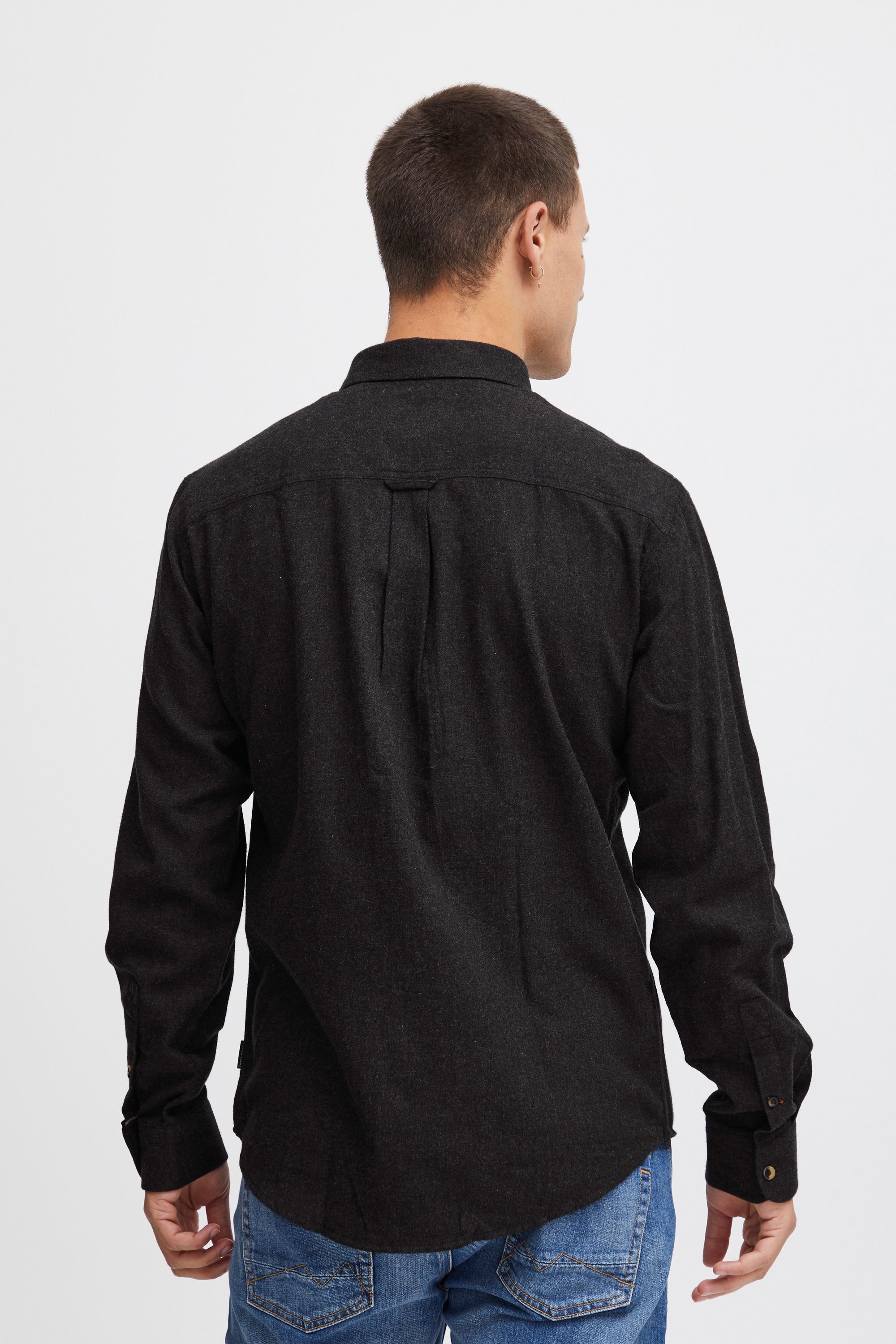 BLEND Langarmhemd 2-Pack Long Sleeve Shirt Winter Moss Black M 3