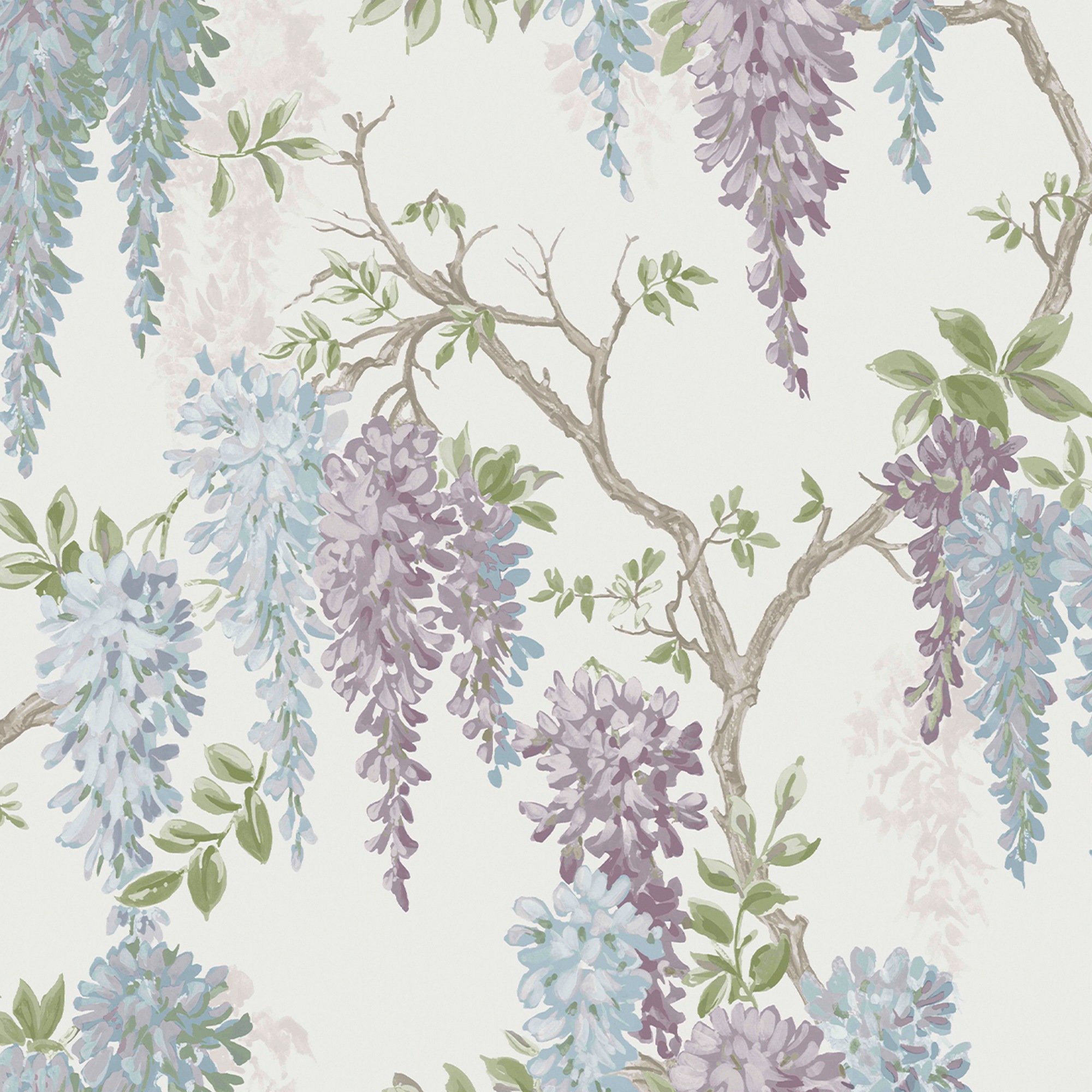 LAURA ASHLEY Vliestapete "Wisteria", B/L: 0,52m x 10m, Rollen: 1, rosa, Wohnzimmer, Tapeten, FSC zertifiziert, mit lebhaftem Druck, 10 Meter Länge
