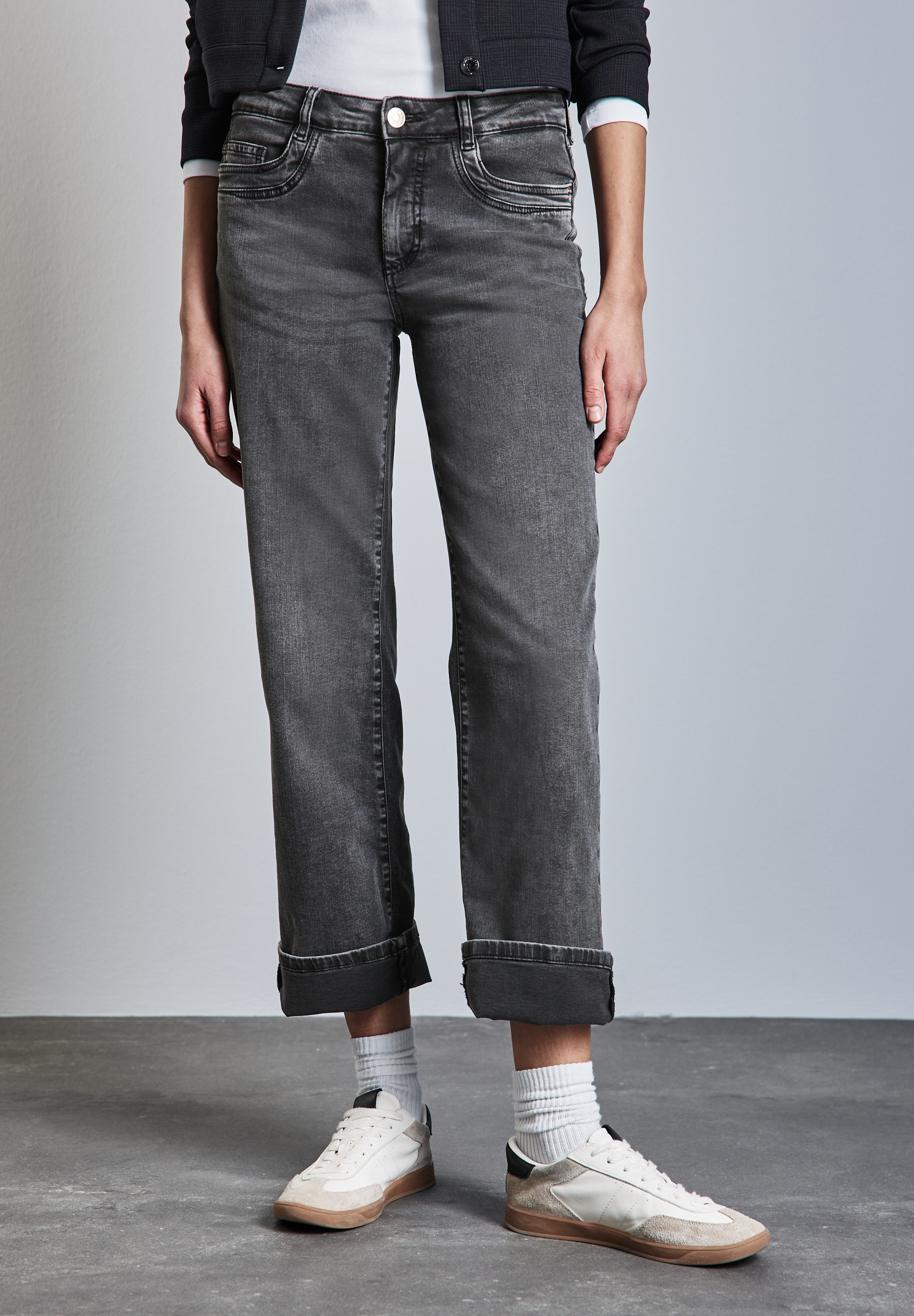 STREET ONE Straight-Jeans, Middle Waist günstig online kaufen