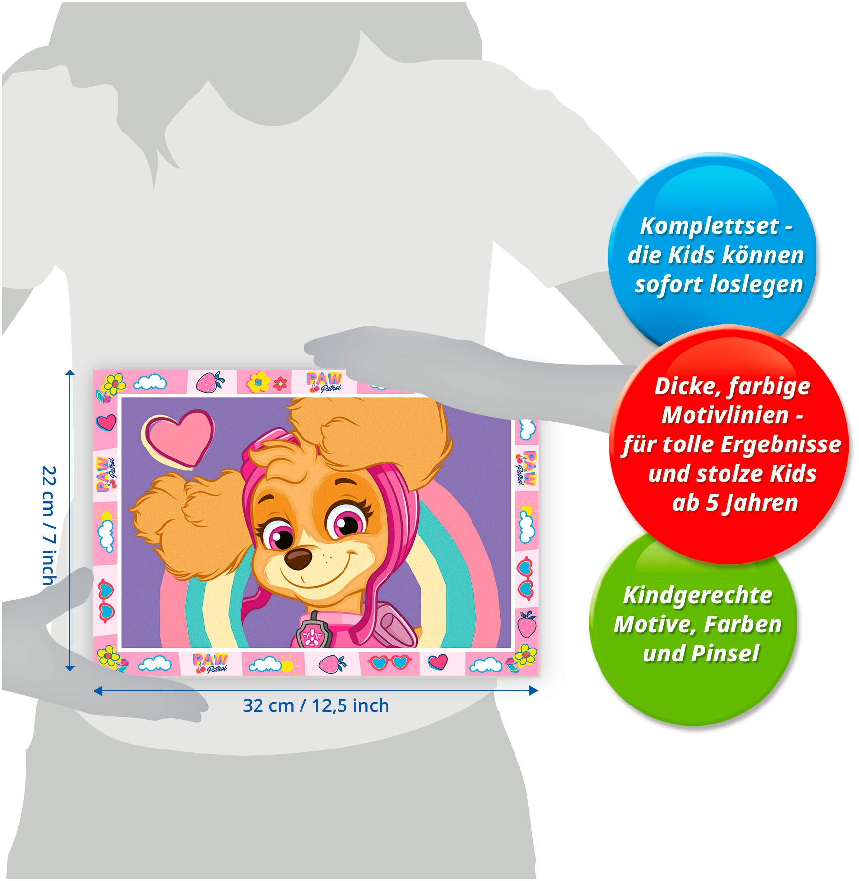 Ravensburger Malen nach Zahlen »CreArt, Paw Patrol mit Skye« Made in Europe