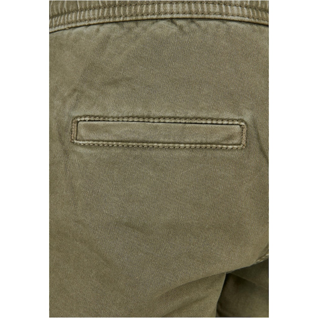 URBAN CLASSICS Stoffhose »Urban Classics Herren Boys Strech Twill Joggshorts«, (1 tlg.)