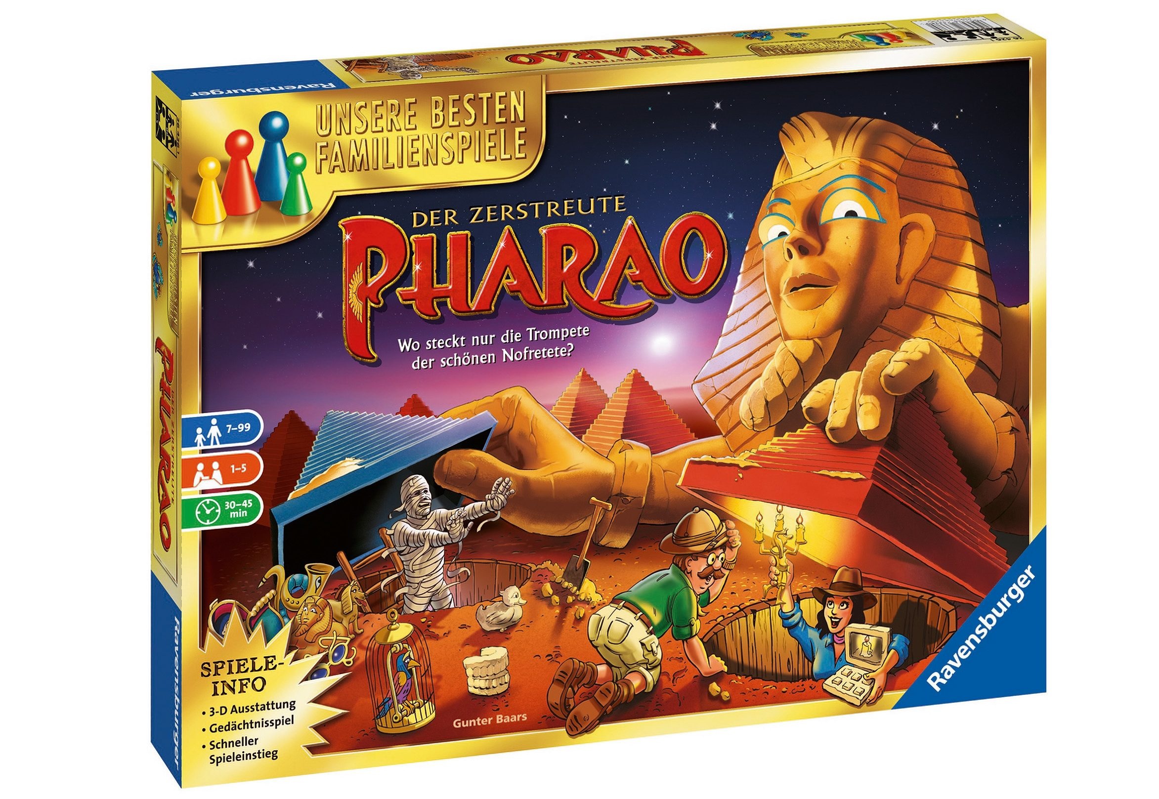 Ravensburger Spiel »Der zerstreute Pharao«, Made in Europe, FSC® - schützt Wald - weltweit