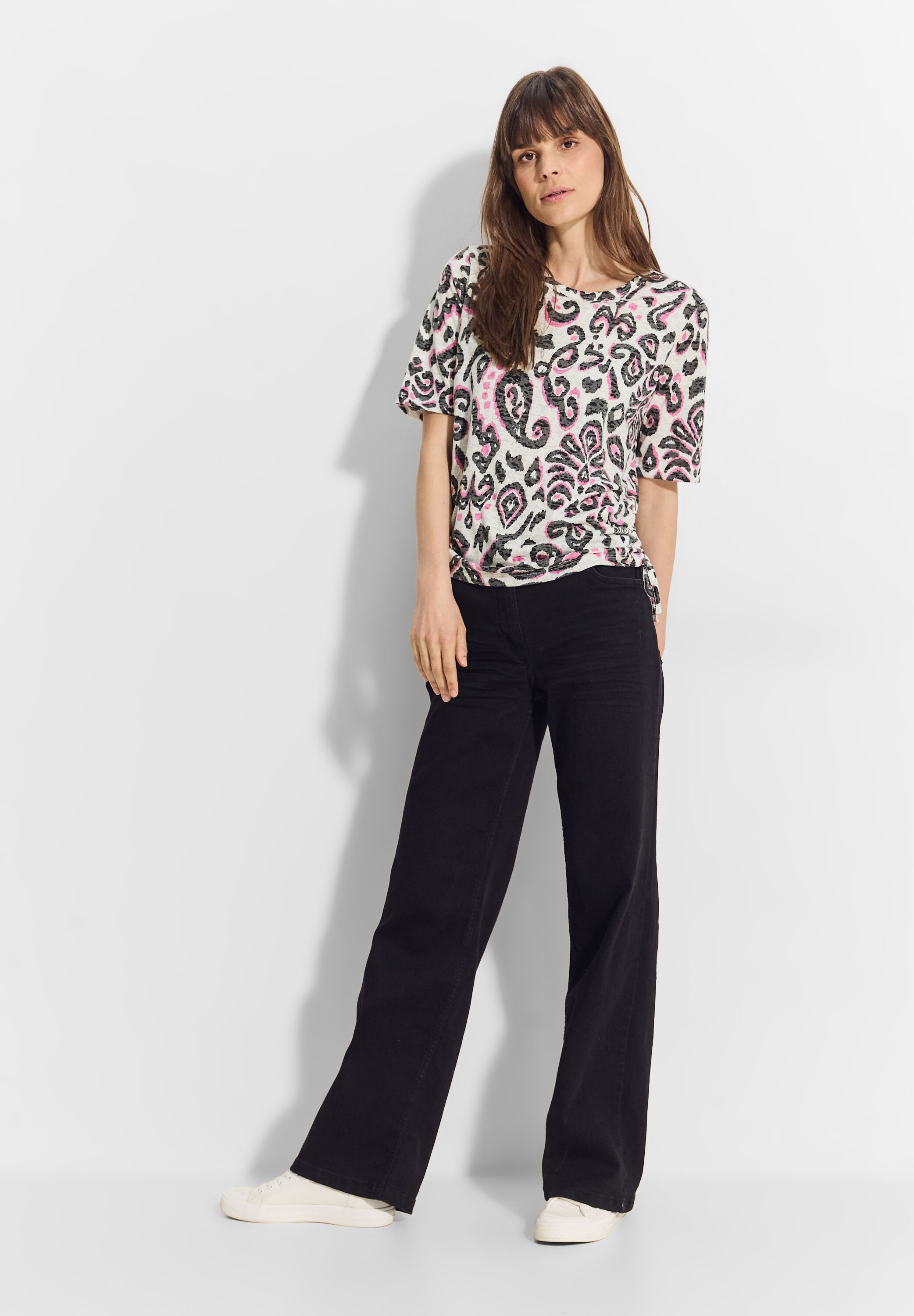 Thumbnail - Cecil T-Shirt mit leichten Raffungen an den Seiten