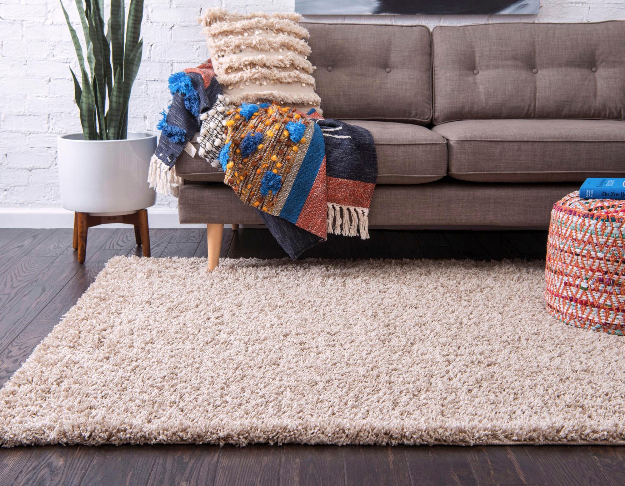Myflair Möbel & Accessoires Hochflor-Teppich »Shaggy Shag, LAGERRÄUMUNG!«, rechteckig, 38 mm Höhe, gewebt, Uni Farben, ideal im Wohnzimmer & Schlafzimmer