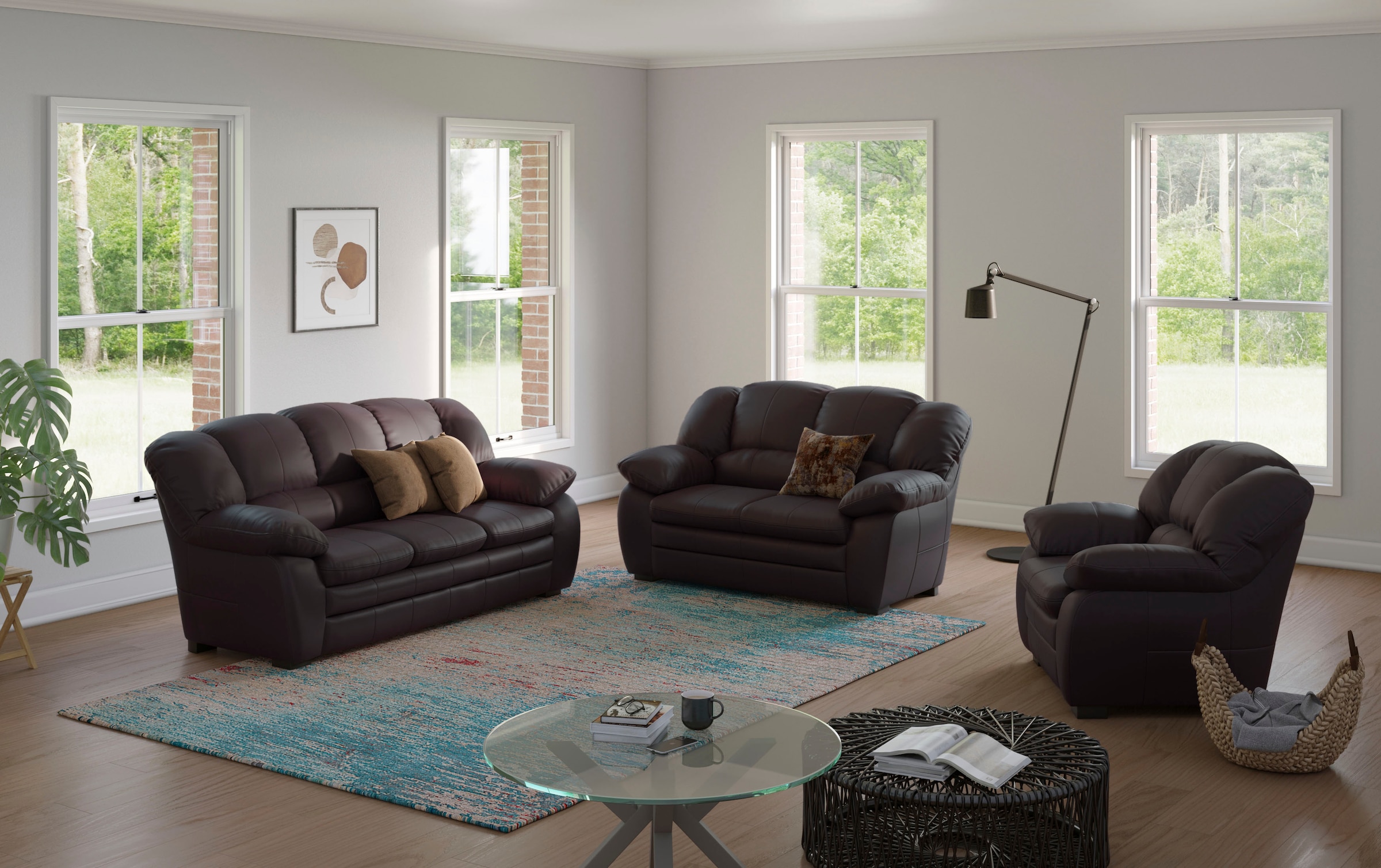 COTTA Polstergarnitur "Casino, Sofa Set, 3-2-1 Sitzer, Wohnzimmer Garnitur" günstig online kaufen