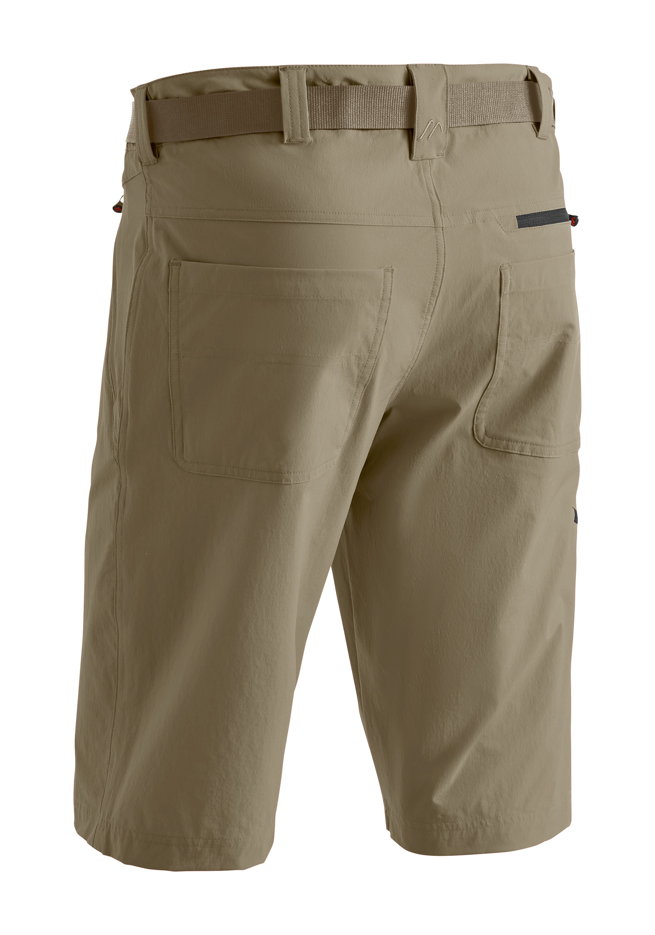 Bermudas MAIER SPORTS "Nil Bermuda", Herren, Gr. 52, Normalgrößen, beige (dunkelbeige), 90% Polyamid, 10% Elasthan, Hosen Bermudas, kurze Herren Wanderhose, moderne Outdoor-Bermuda, Trekkinghose 2