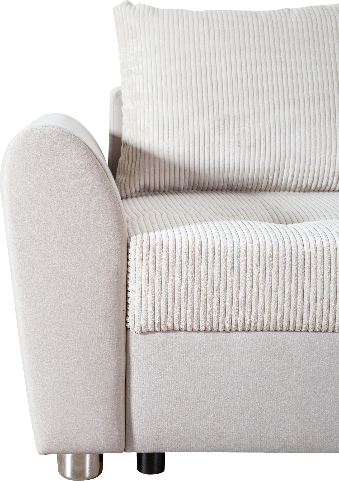 COLLECTION AB Ecksofa »JANA«, Ecksofa,Bettfunktion,Bettkasten,Bonnelfederkern,Rückenkissen