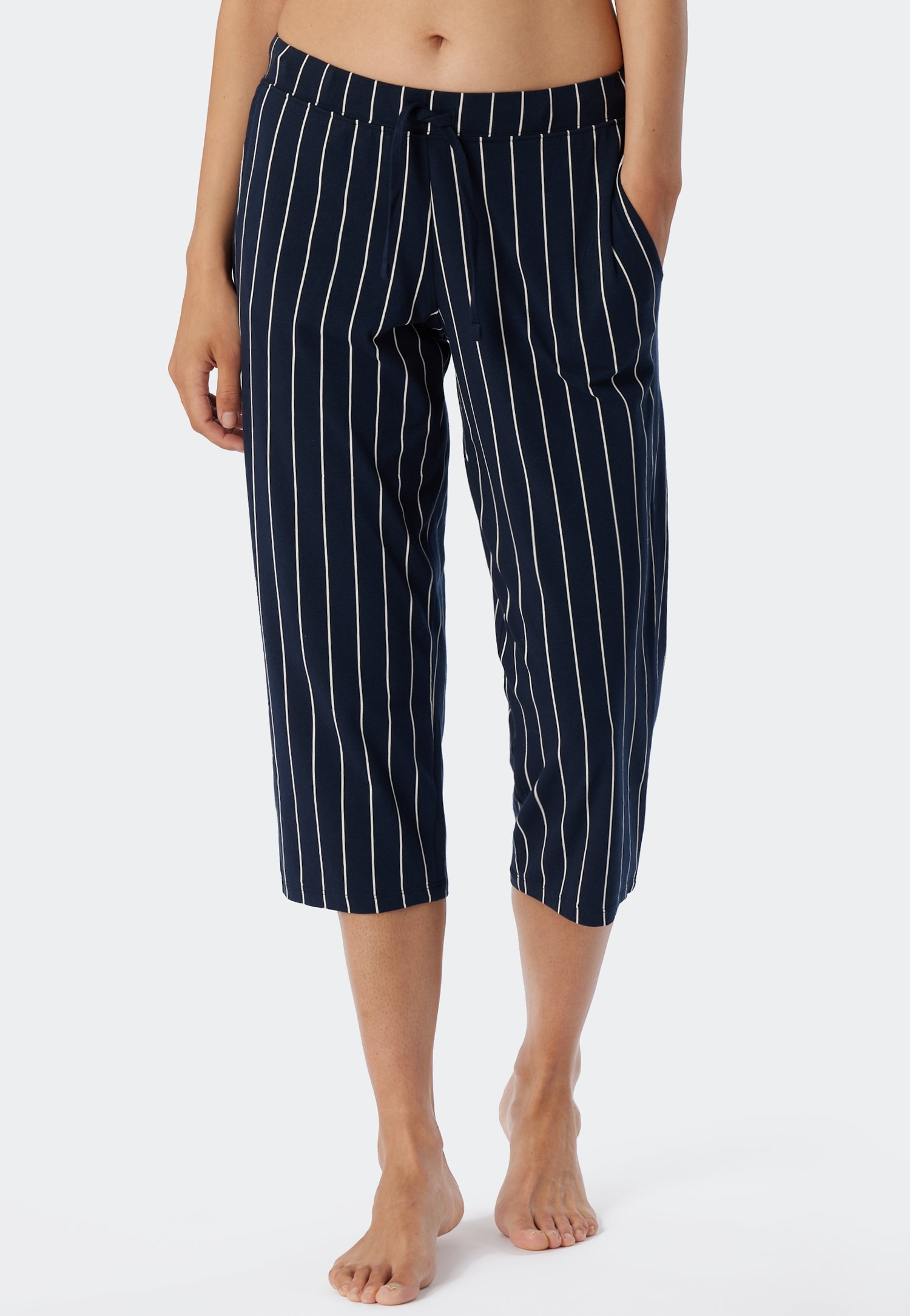 Schiesser 3/4-Hose "Mix + Relax", seitliche Taschen, Bindeband günstig online kaufen