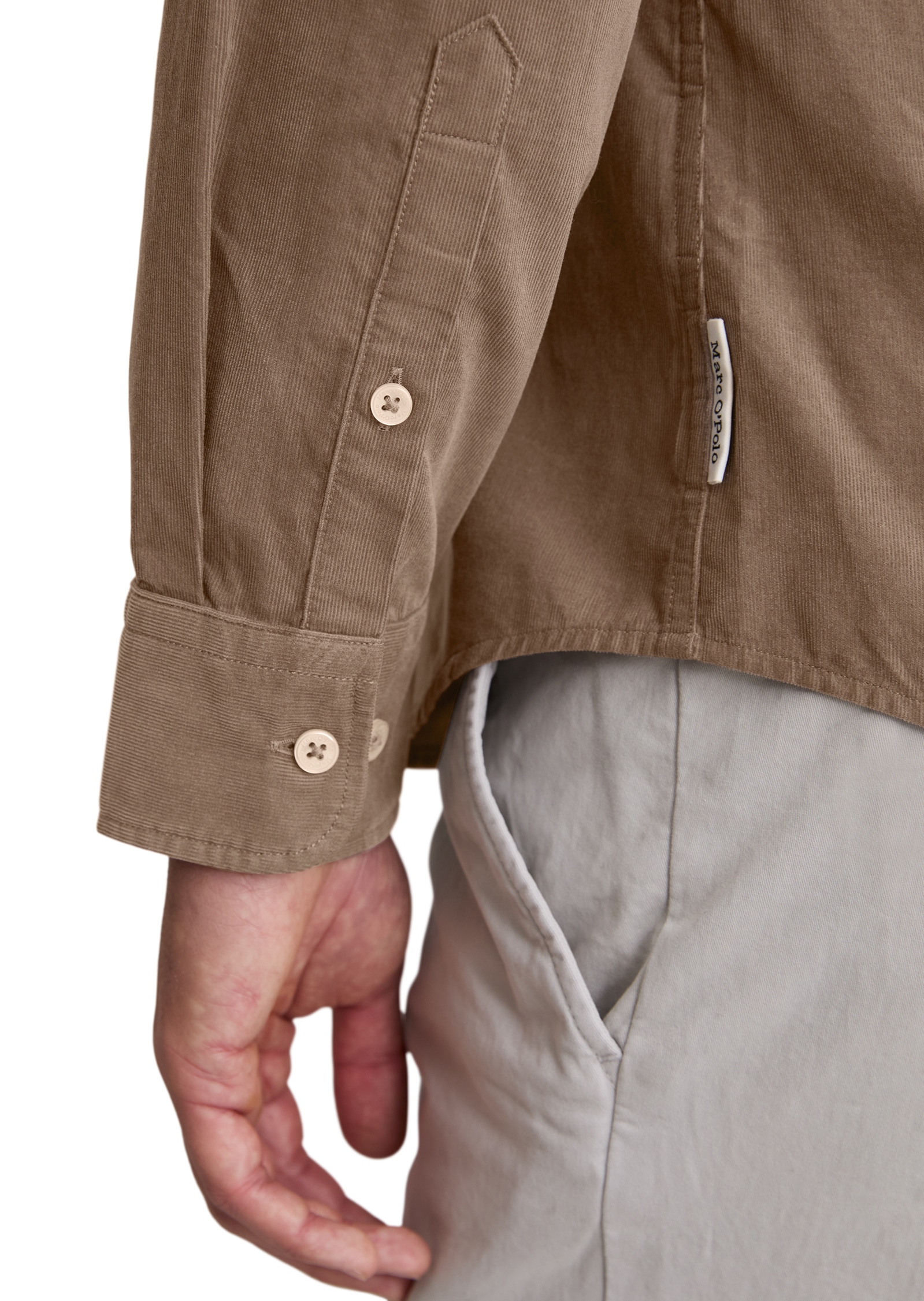 Marc O'Polo Langarmhemd »aus reiner Bio-Baumwolle«