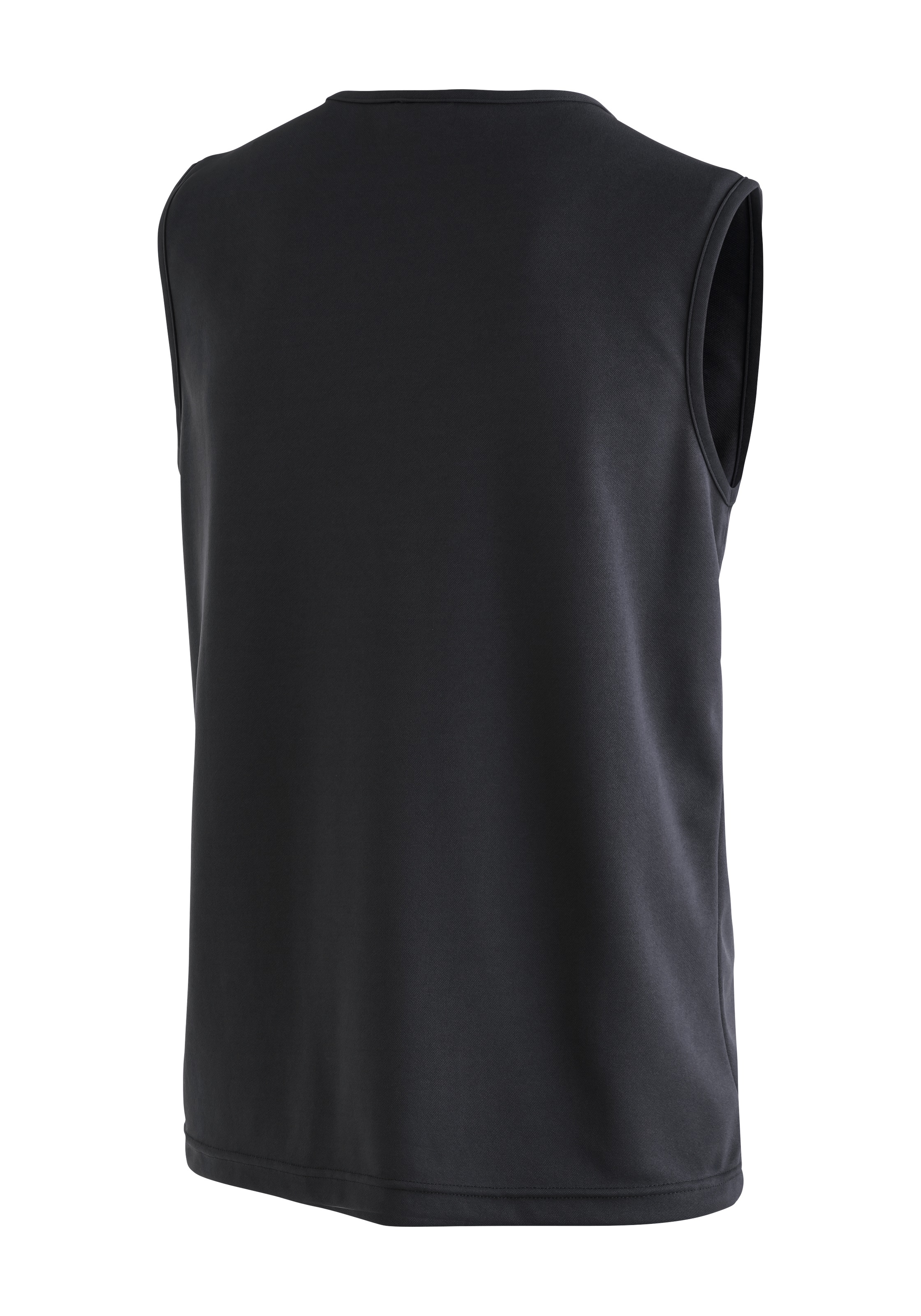 Funktionsshirt MAIER SPORTS "Peter", Herren, Gr. M, schwarz, 100% Polyester, Rundhals, Shirts Funktionsshirt, Herren Tanktop, leichtes ärmelloses Shirt, Rundhals, Regular Fit 2