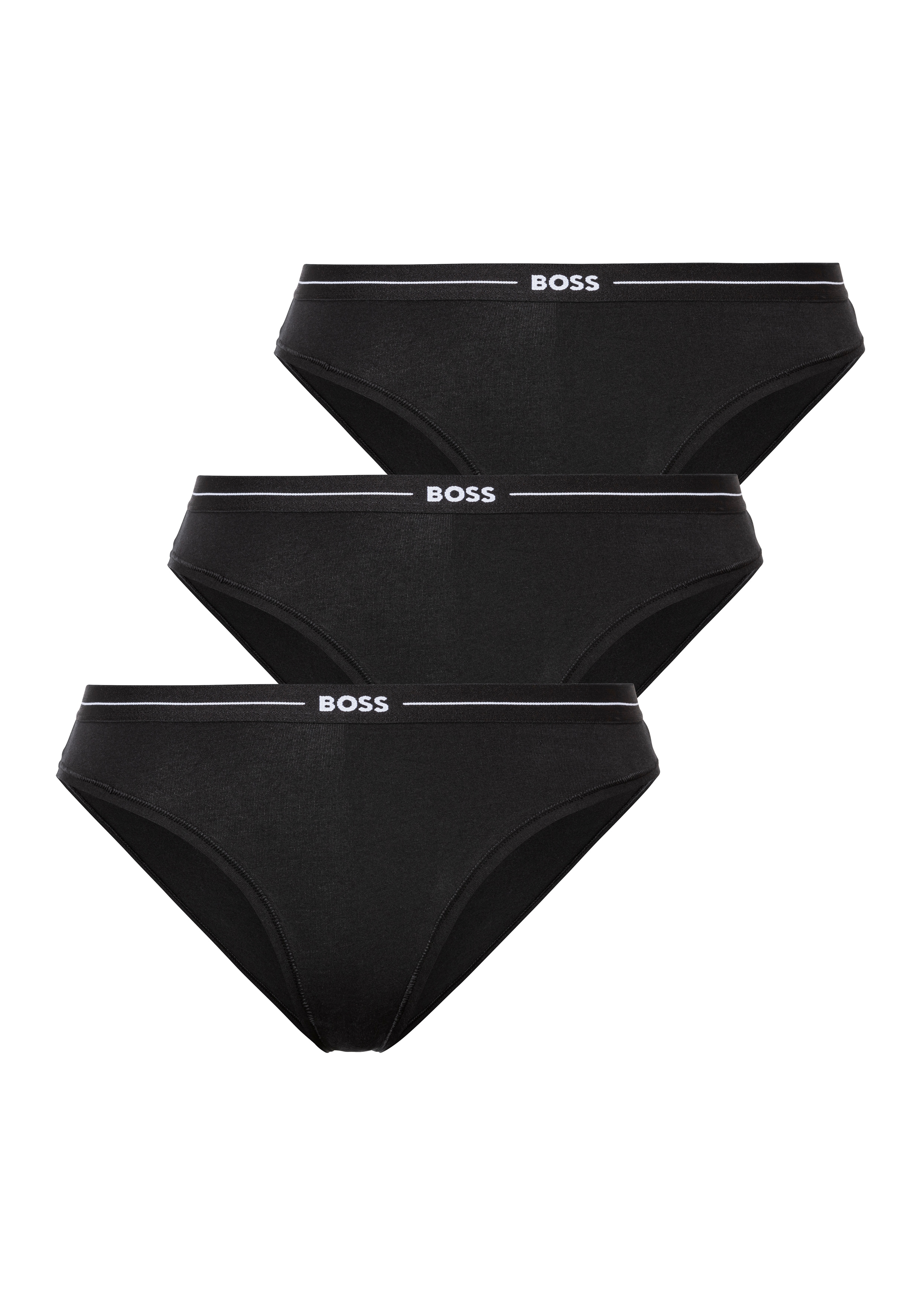 BOSS Slip "3P BRIEF" Packung, 3er, 3 Stk. mit elastischen Logobund