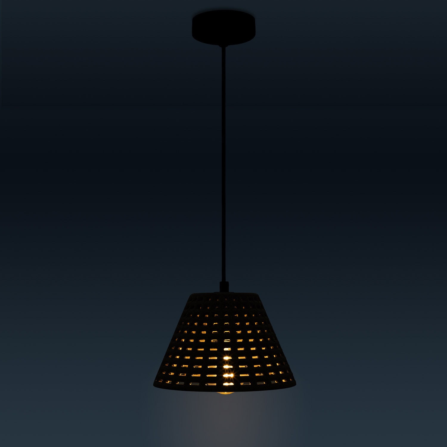 Paco Home Pendelleuchte »GITTA«, | Hängelampe E27 Beton Lampe Esszimmer Wohnzimmer Gitter 1 LED, Küche flammig-flammig, BAUR