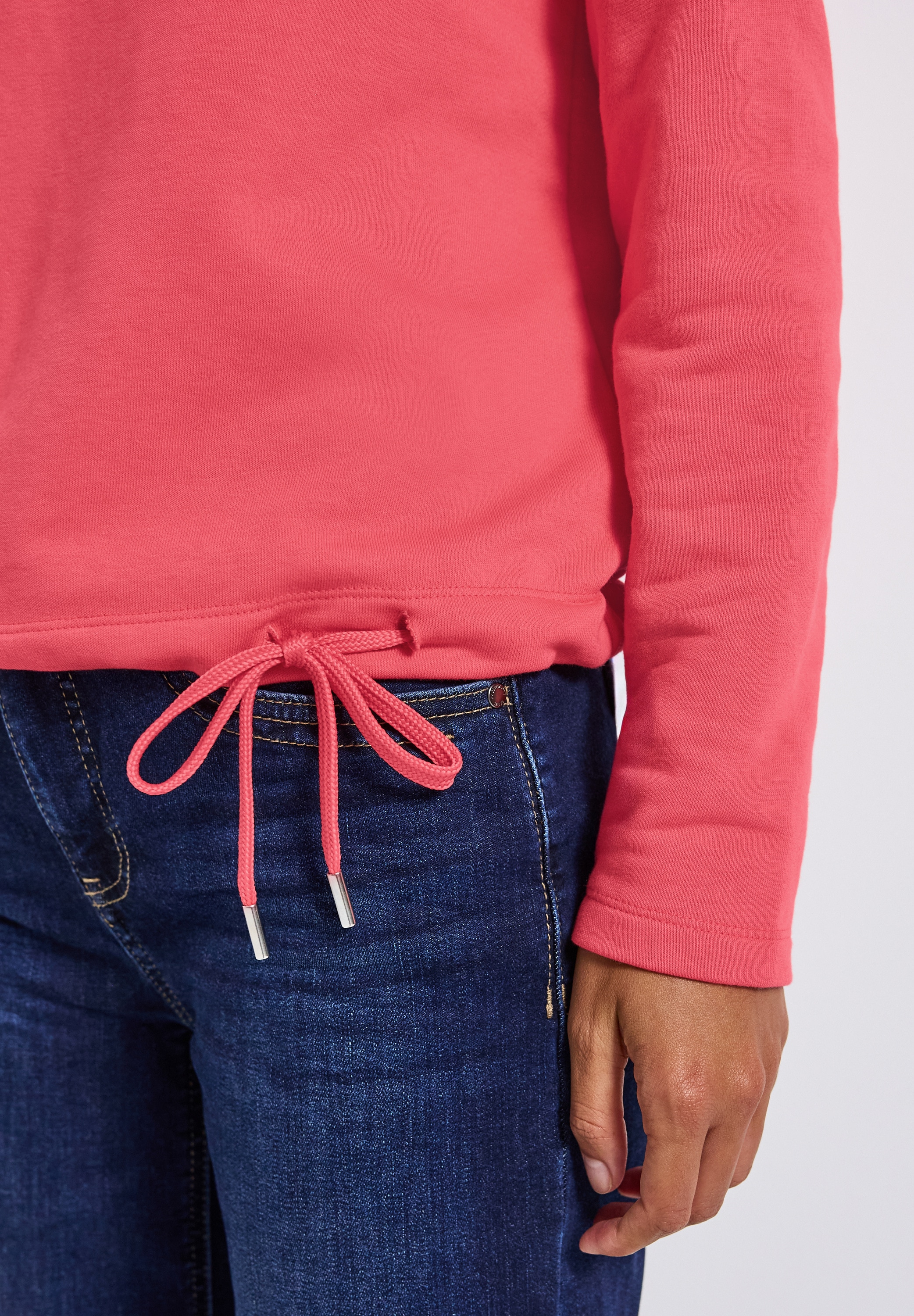 STREET ONE Sweatshirt, mit Tunnelzug am Saum