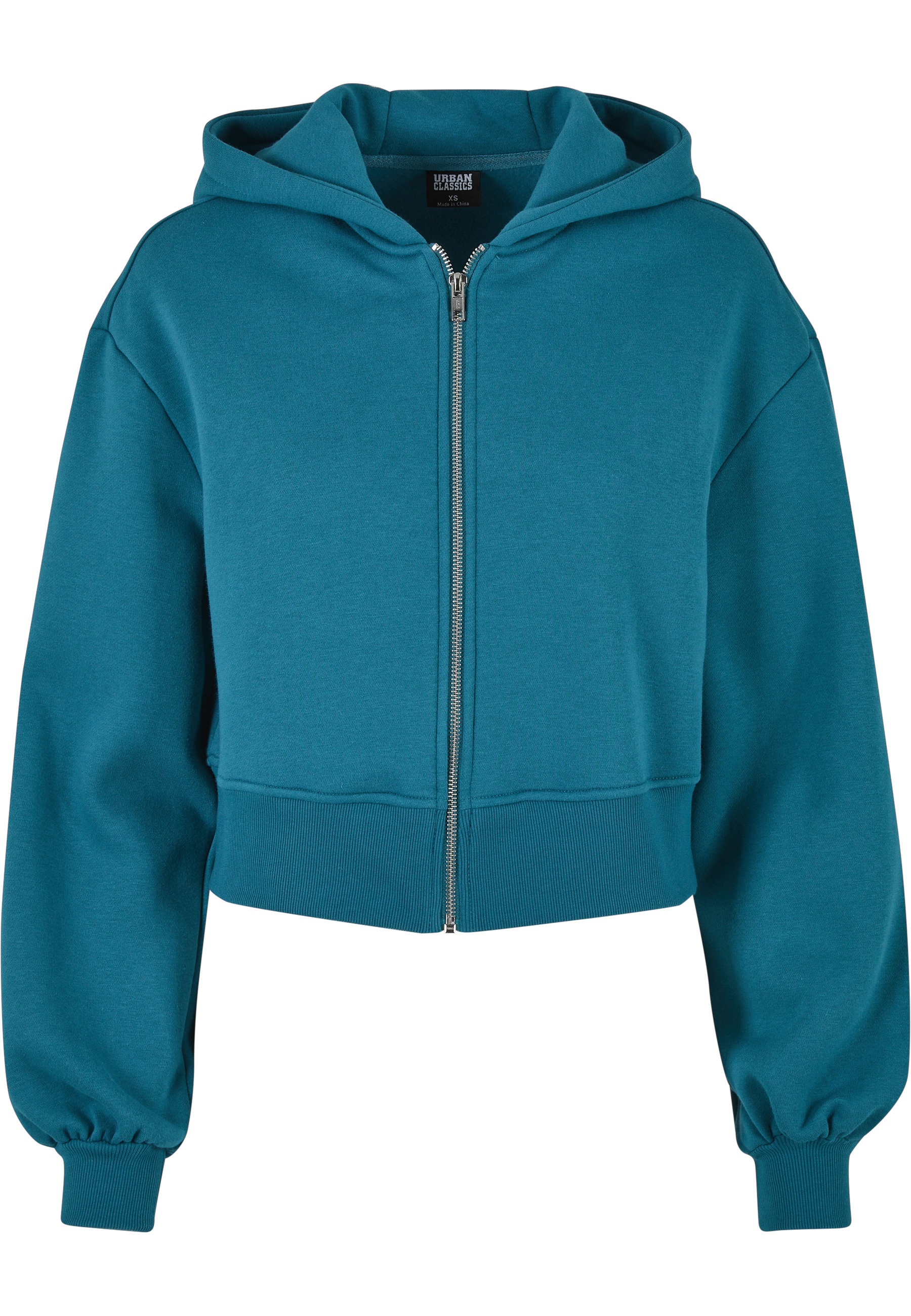URBAN CLASSICS Sweatjacke "Urban Classics Damen Ladies Short Oversized Zip günstig online kaufen