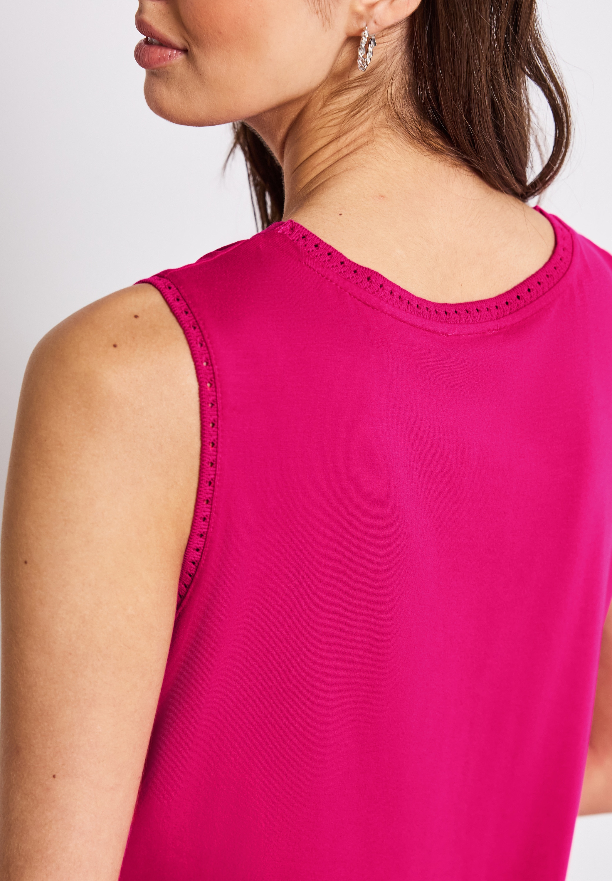 STREET ONE Shirttop, mit Häkel Details