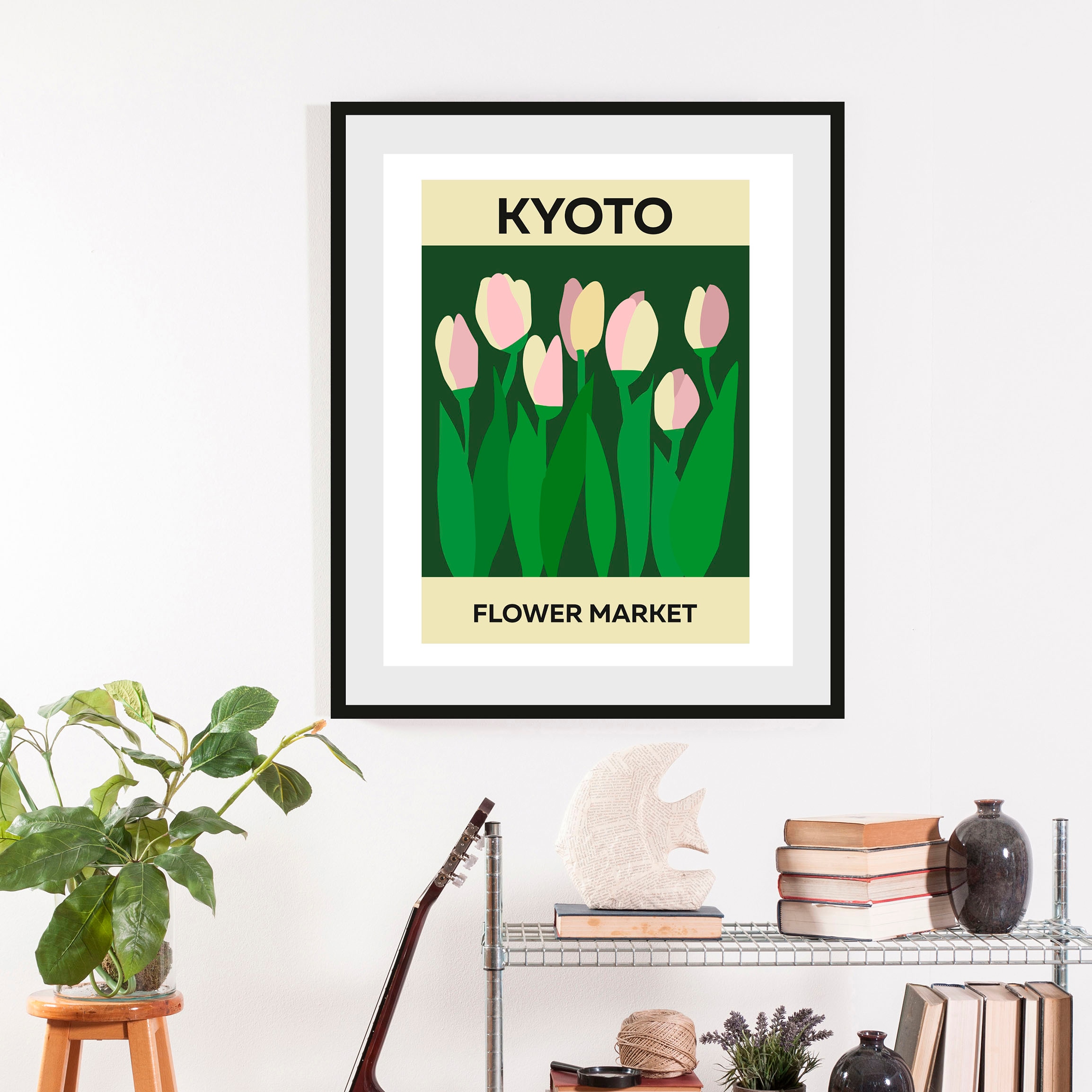 Queence Bild Kyoto Blumen 1 St Gerahmt Kaufen BAUR