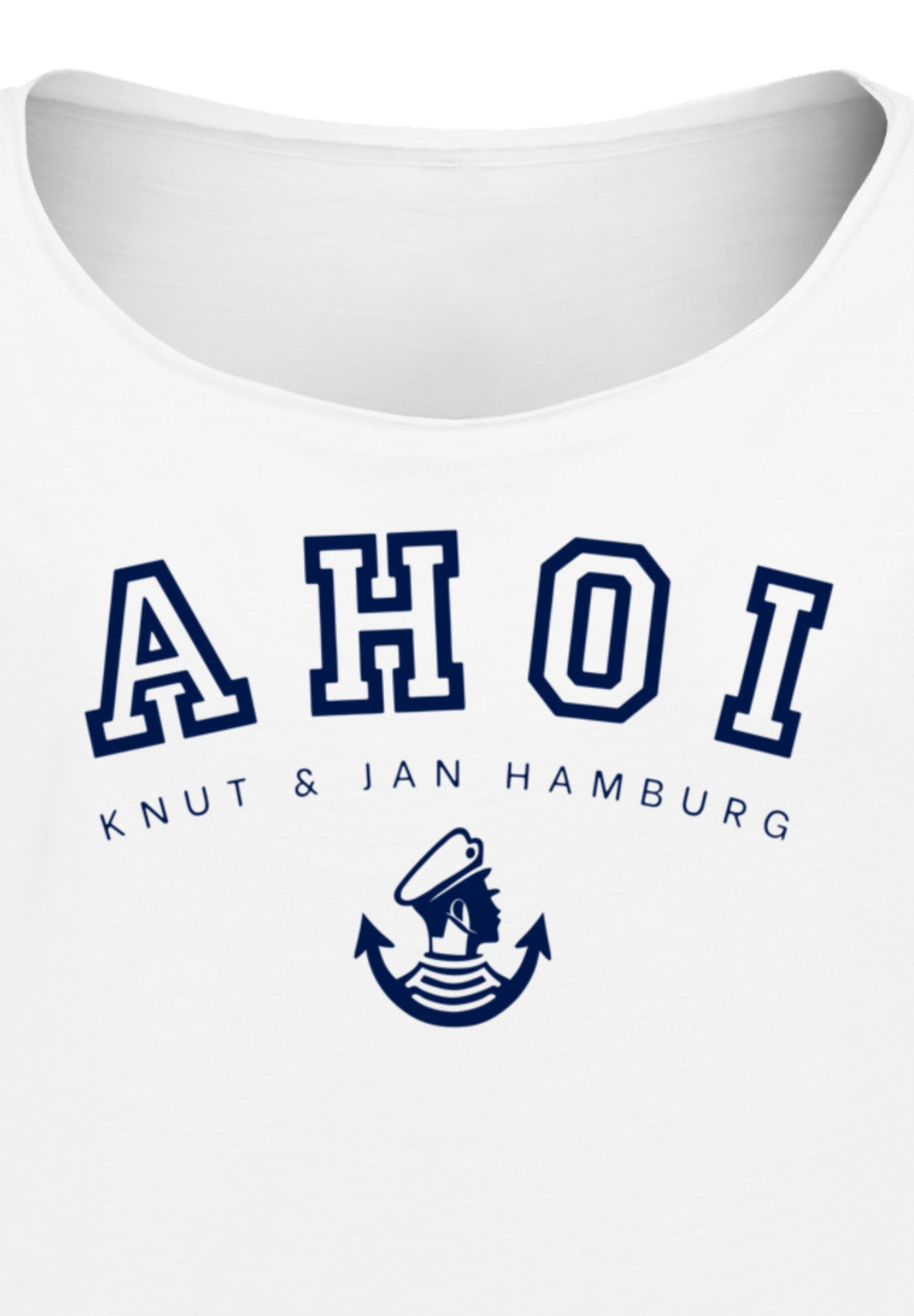 F4NT4STIC T-Shirt »PLUS SIZE Ahoi Knut & Jan Hamburg«, Print