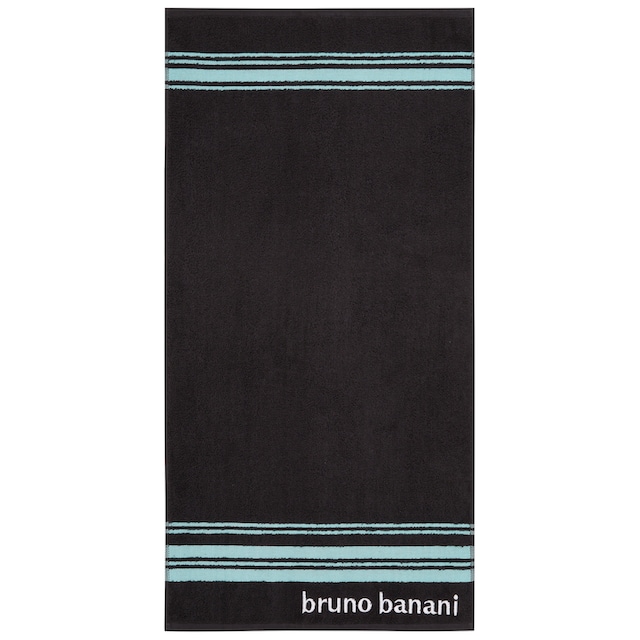 Bruno Banani Handtuch Set »Daniel«, Set, 5 tlg., Walkfrottee,  Streifen-Bordüre & Markenlogo, Handtücher aus 100% Baumwolle | BAUR