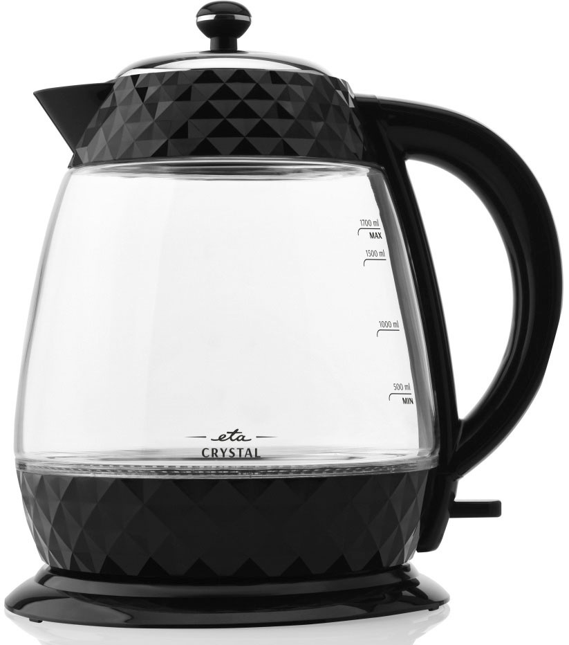 eta Wasserkocher "Crystal ETA315490000" 1,7 l 2200 W in einem edlen Schwarz günstig online kaufen