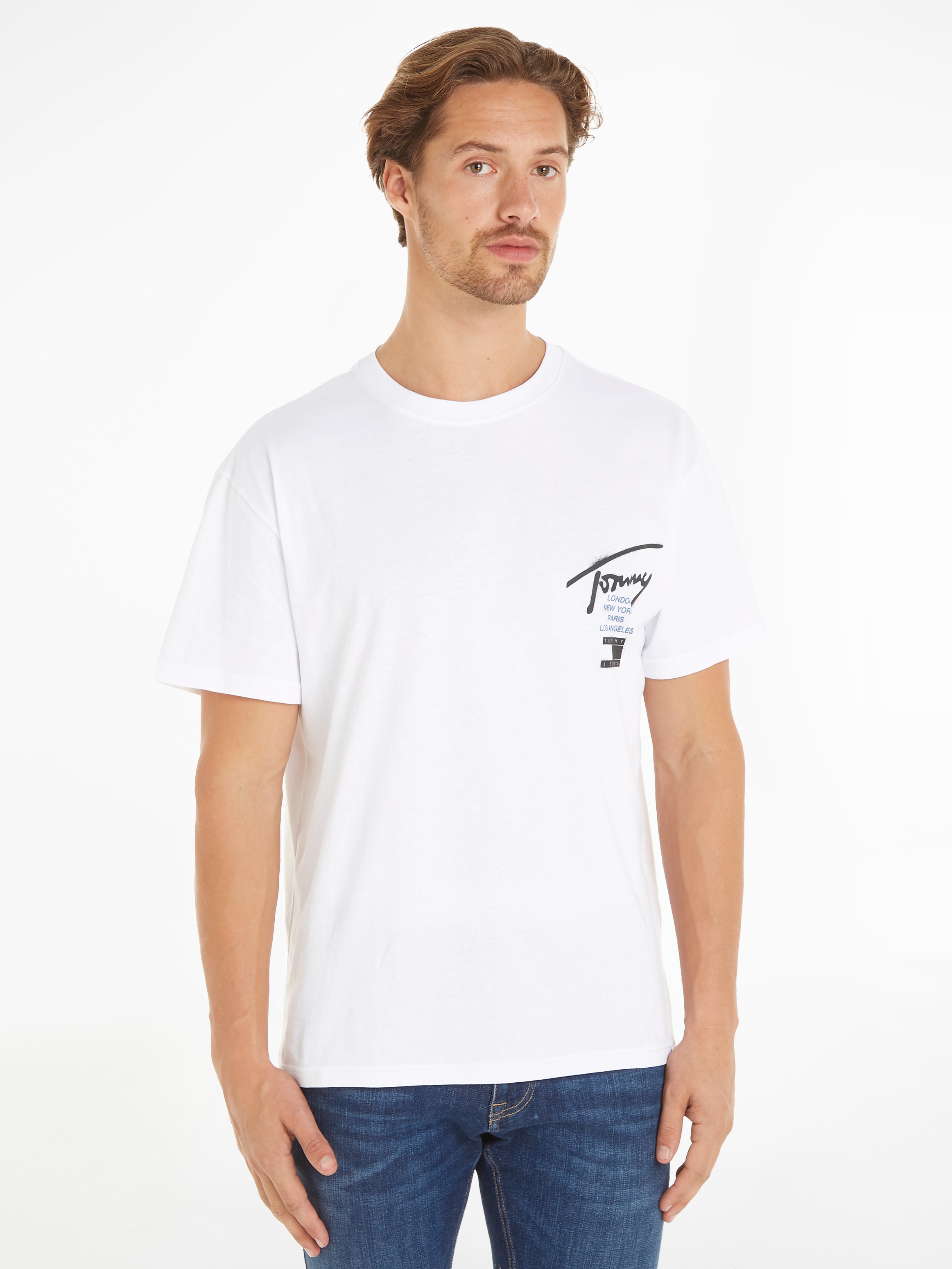 Tommy Jeans Plus T-Shirt "TJM REG GRAFFITI SIG TEE EXT", Große Größen mit P günstig online kaufen