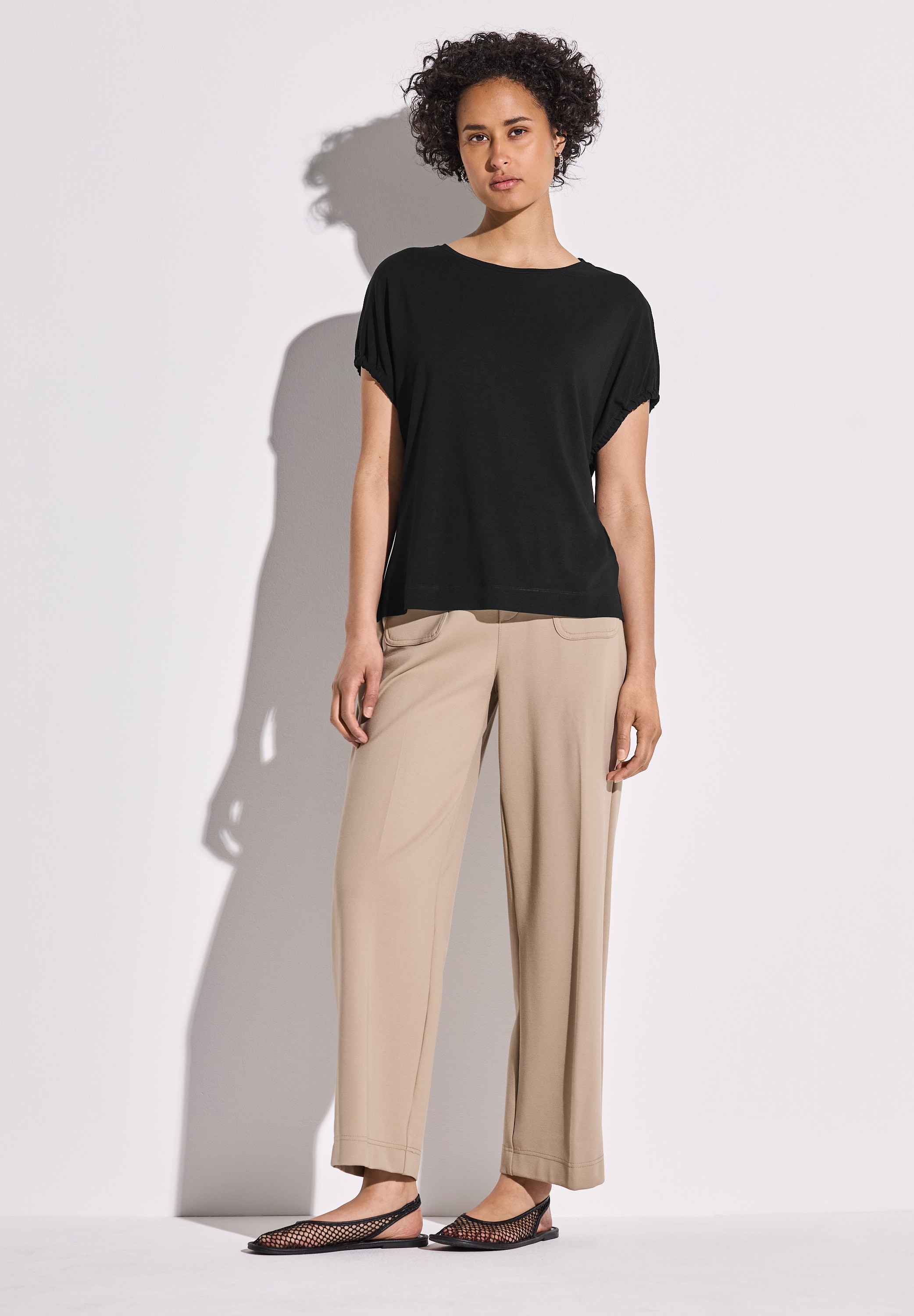 STREET ONE T-Shirt, mit U-Boot-Ausschnitt
