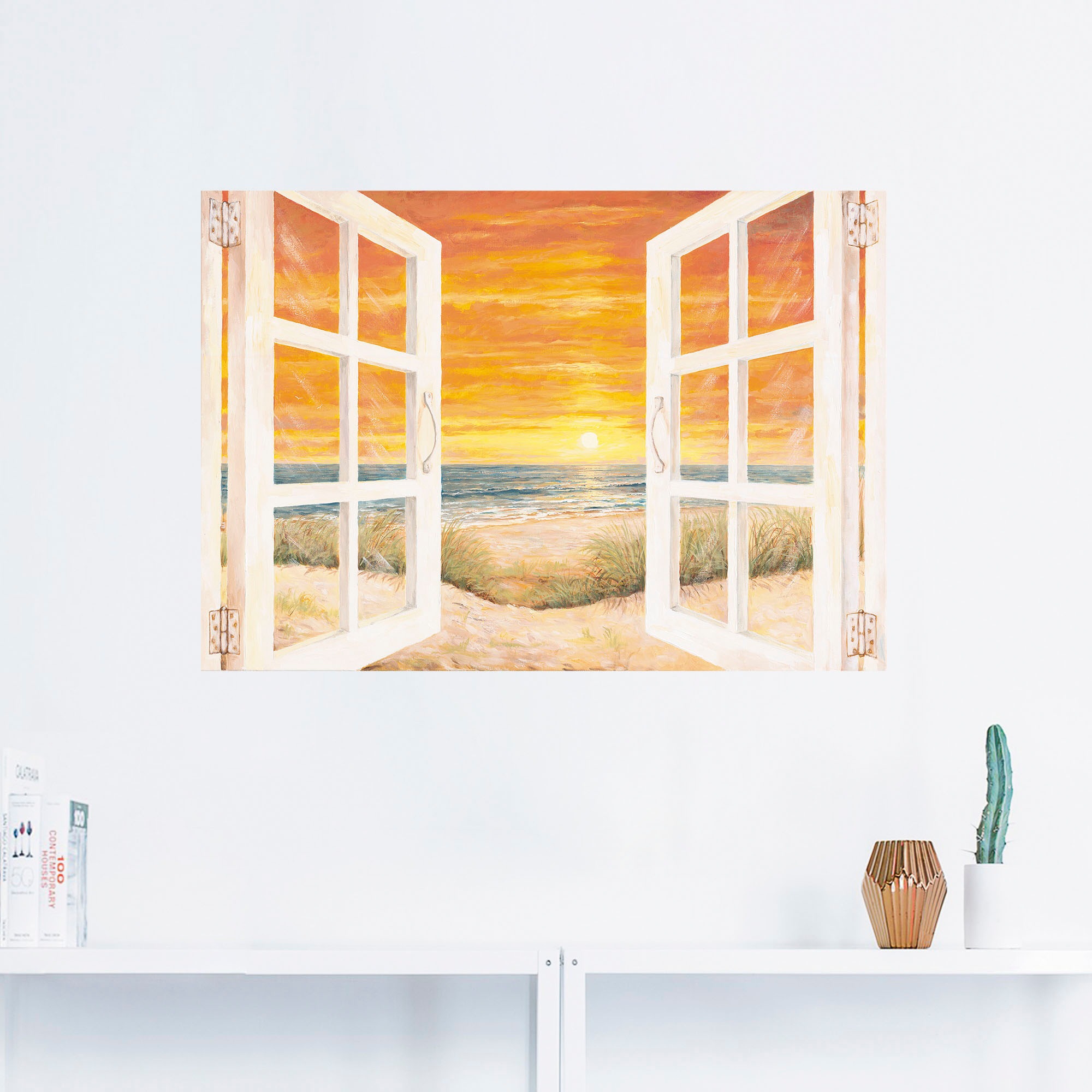 Artland Wandbild "Fenster zum Meer", Meer Bilder, (1 St.), als Alubild, Out günstig online kaufen