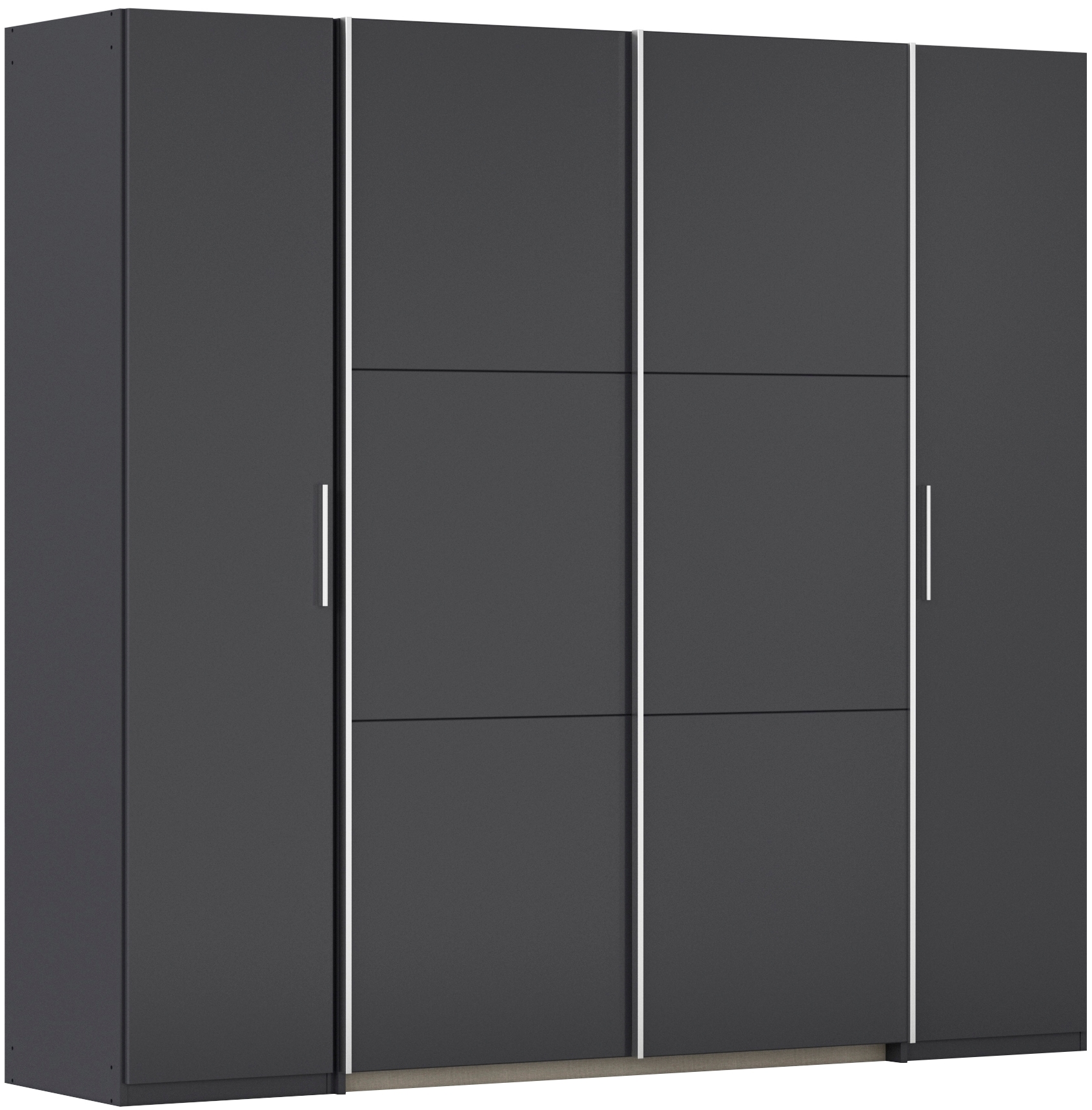rauch Schwebetürenschrank "Kleiderschrank Drehtürenschrank Schrank Garderobe KRONACH" in 3 Ausstattungen BASIC/CLASSIC/PREMIUM, Breiten 225/268/311/354 cm, mit Dreh- und Schwebetüren und vielen Einlegeböden MADE IN GERMANY