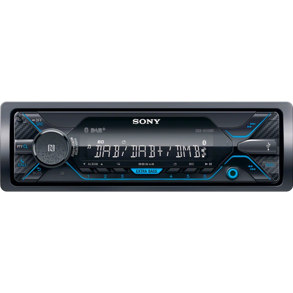 Sony Autoradio »DSX-A510KIT«, (Bluetooth-NFC Digitalradio (DAB+)-FM-Tuner-AM-Tuner 220 W)