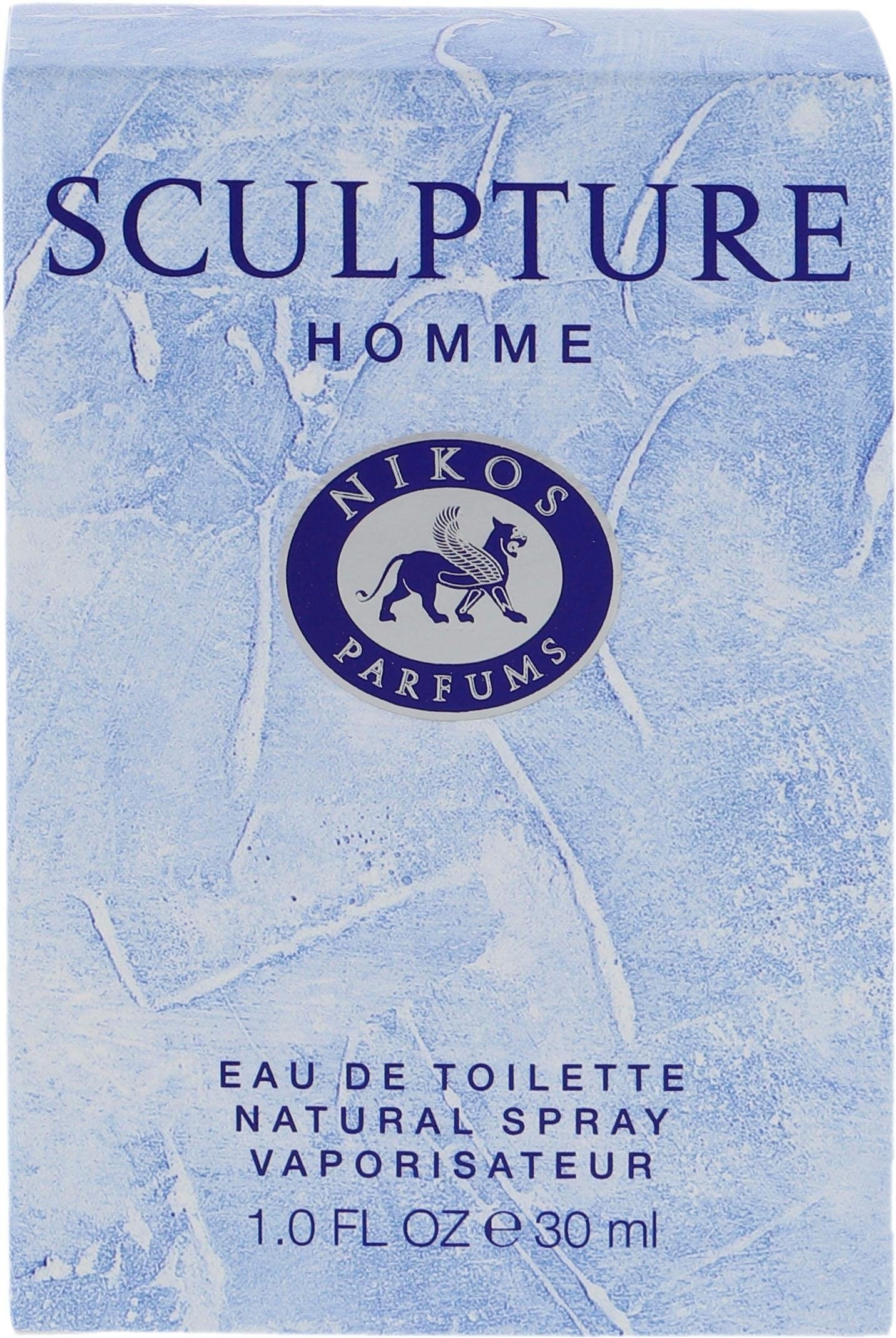 NIKOS PARFUMS Eau de Toilette »Sculpture Homme«, Fruchtige Frische trifft auf warme, maskuline Holztöne.