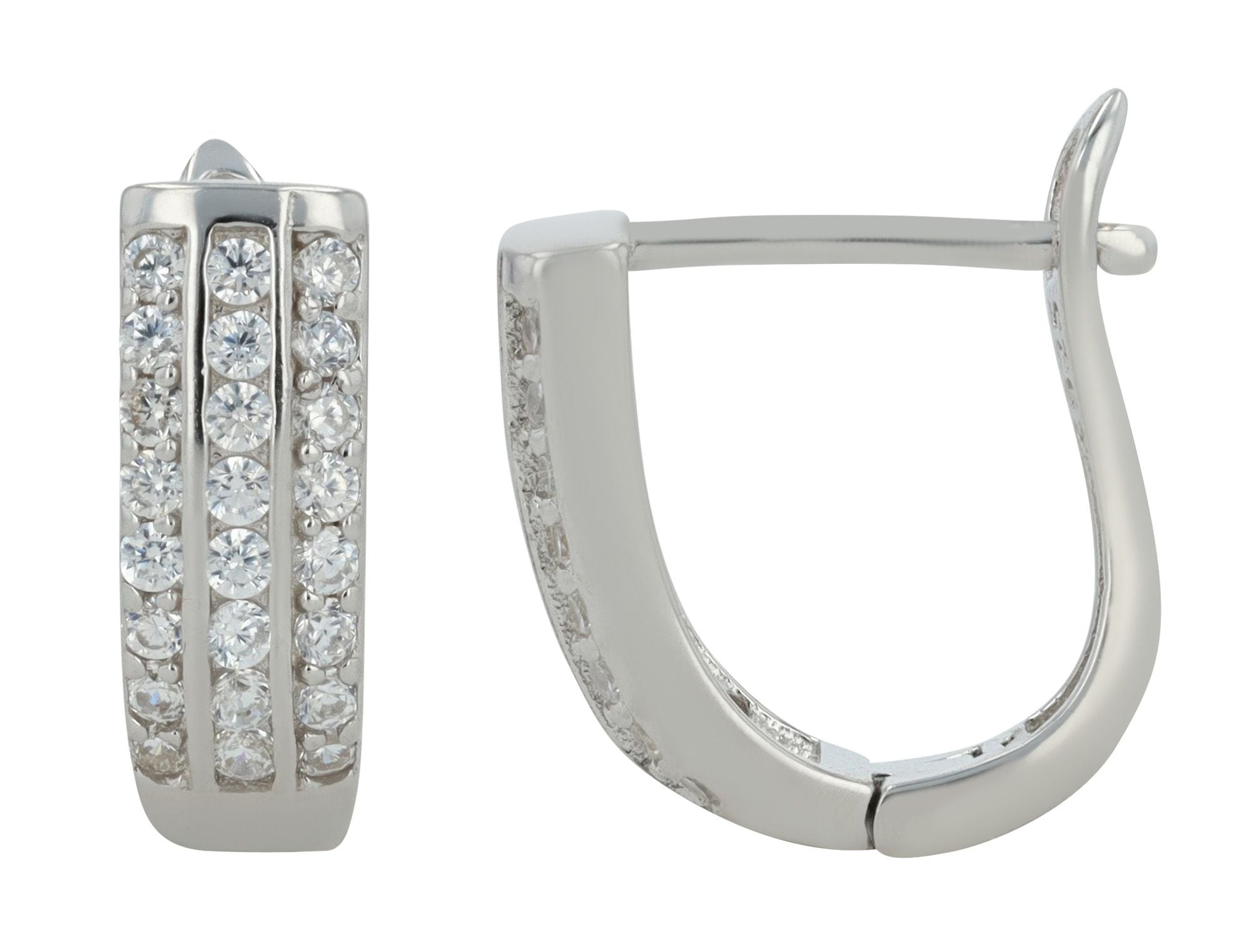 Adelia´s Klappcreolen "Ohrringe – Klappcreole aus 925 Silber" Ideal zum Verschenken – schlicht und stilvoll