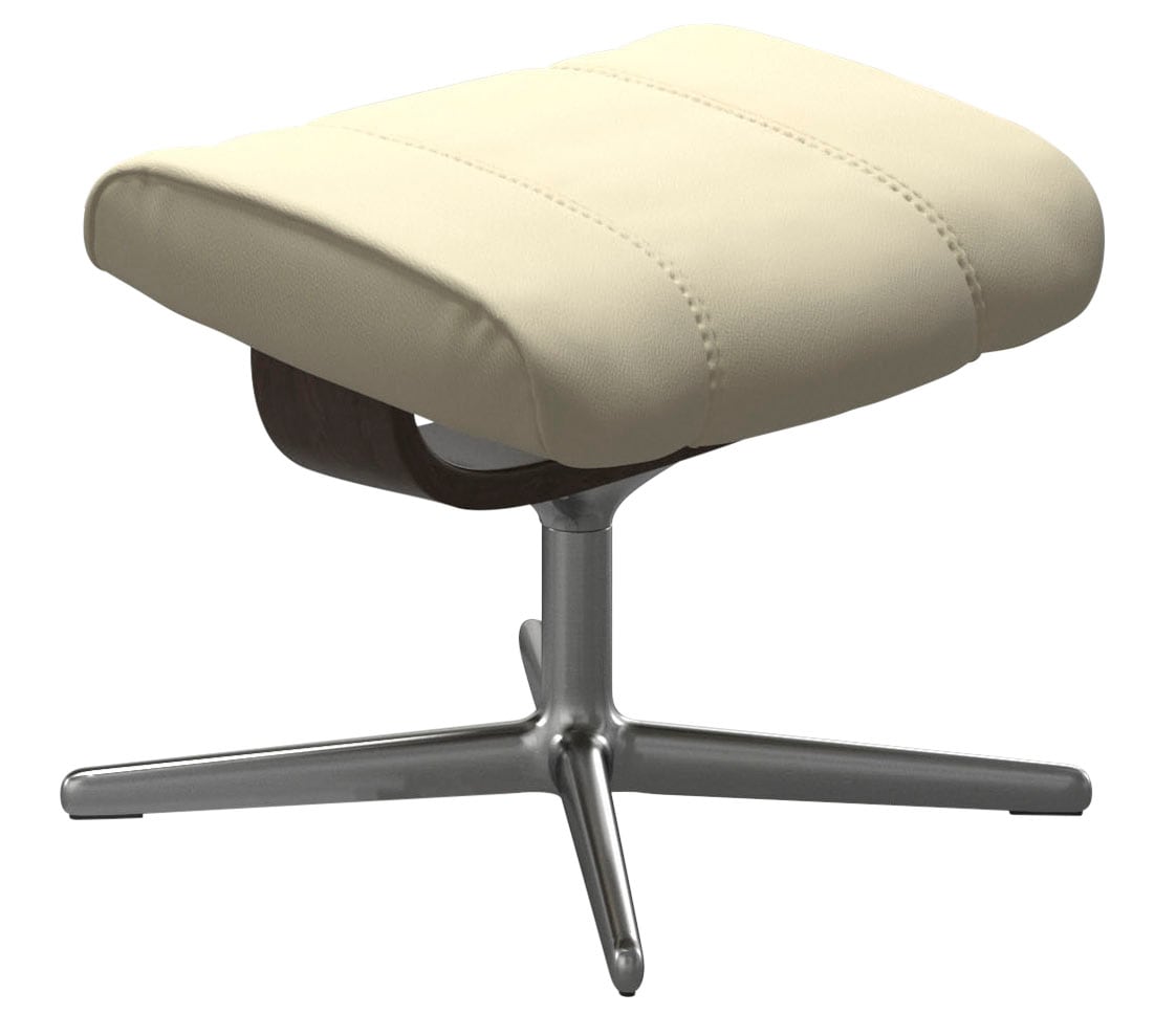 Stressless Fußhocker "Consul" mit Cross Base, Größe S, M & L, Holzakzent Wenge