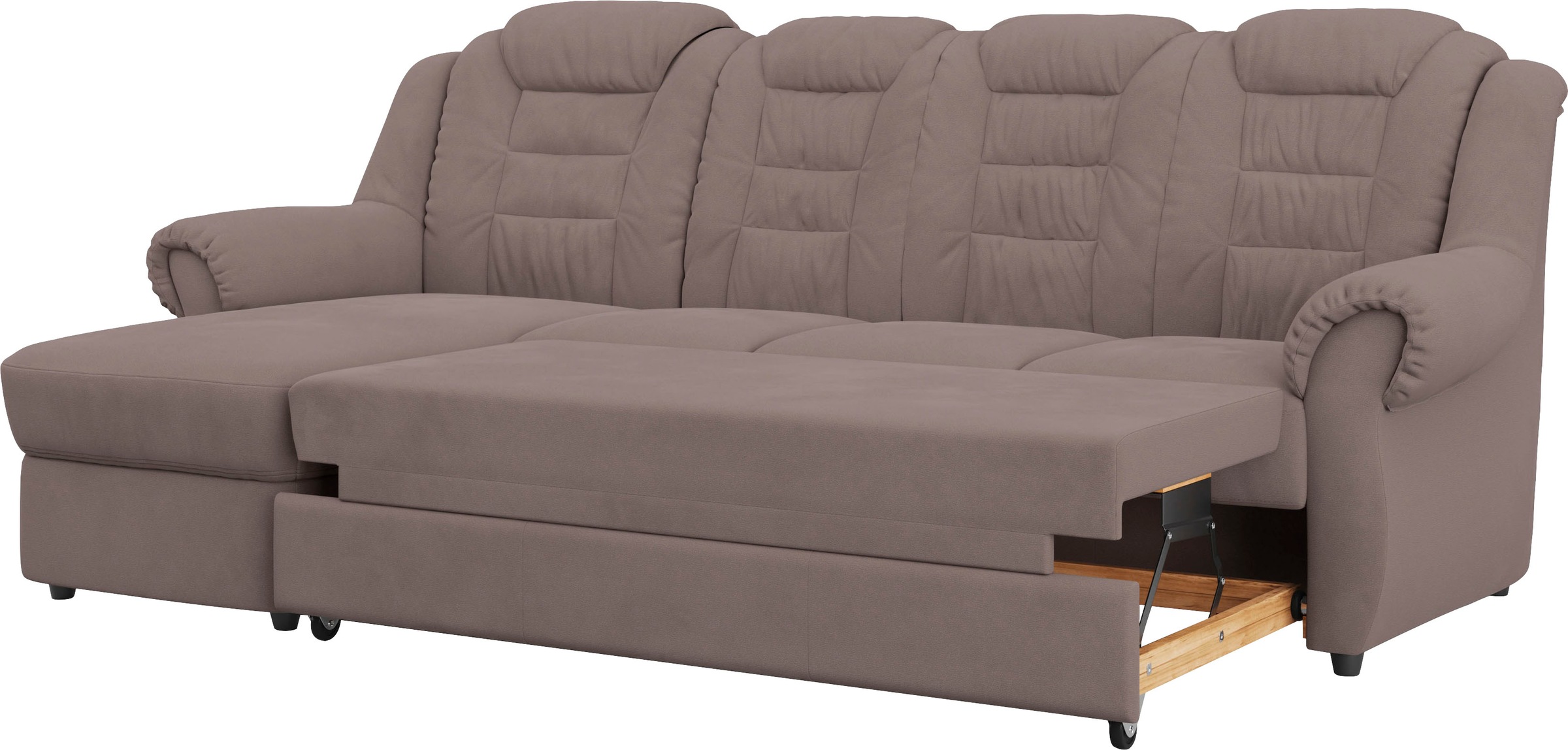 Home affaire Ecksofa »Boston L-Form«, Gemütliches Ecksofa mit hoher Rückenlehne in klassischem Design