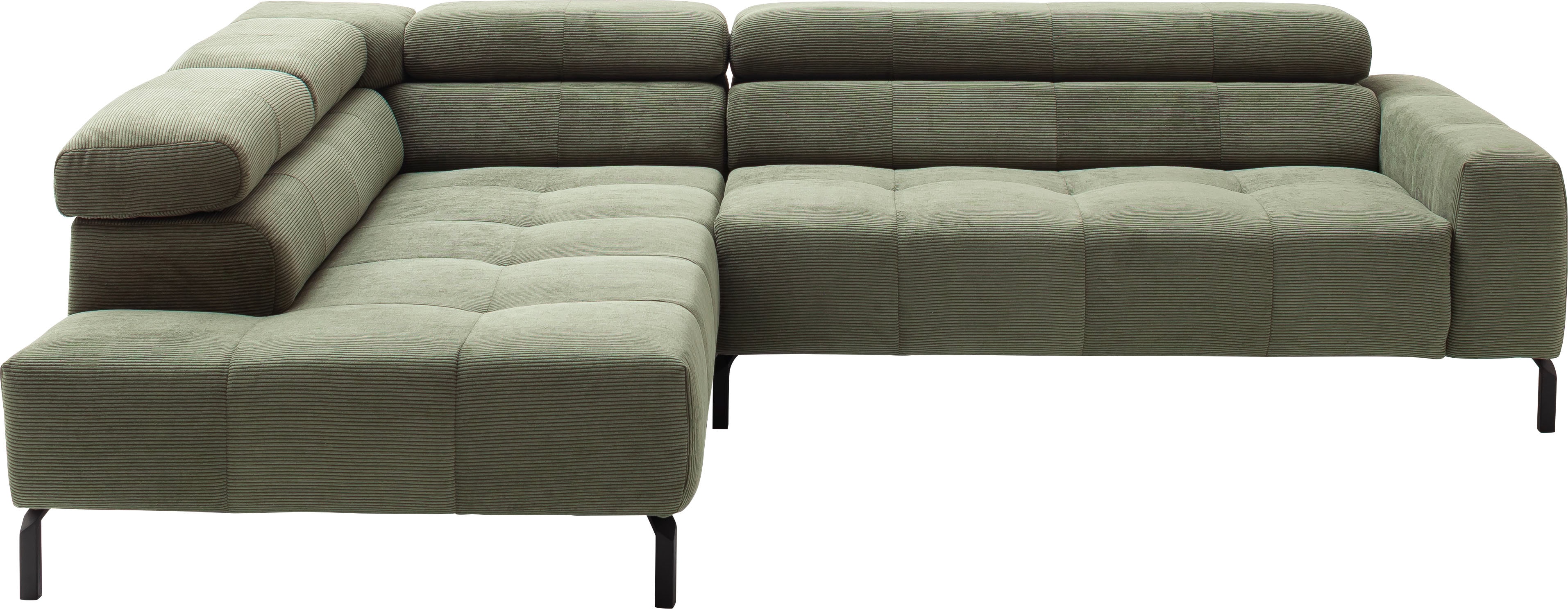 Home affaire Ecksofa "Claya, L-Form, incl. Kopfteilverstellung, Breite 276 cm" wahlweise elektrischer Sitzvorzug