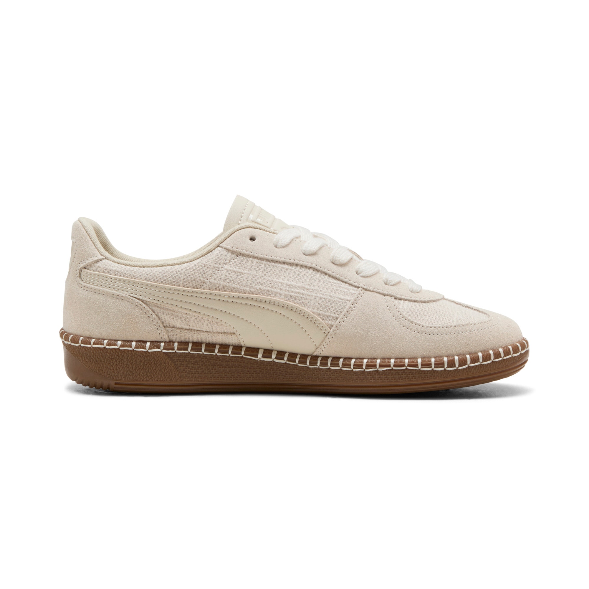 PUMA Sneaker »PALERMO STRAW«  mit profiliertem Laufsohlenprofil, mit Gummilaufsohle, mit Schnürung