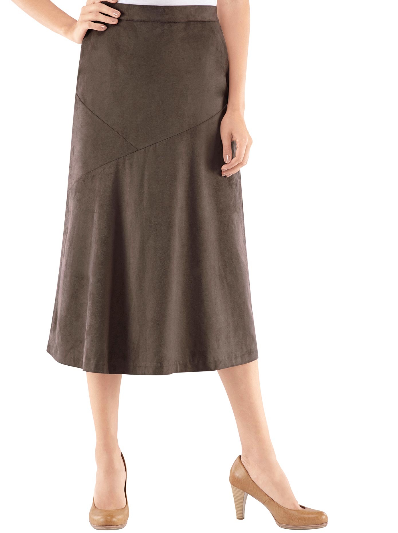 Lady Rock In Veloursleder Optik Mit Diagonalen Nahten Baur