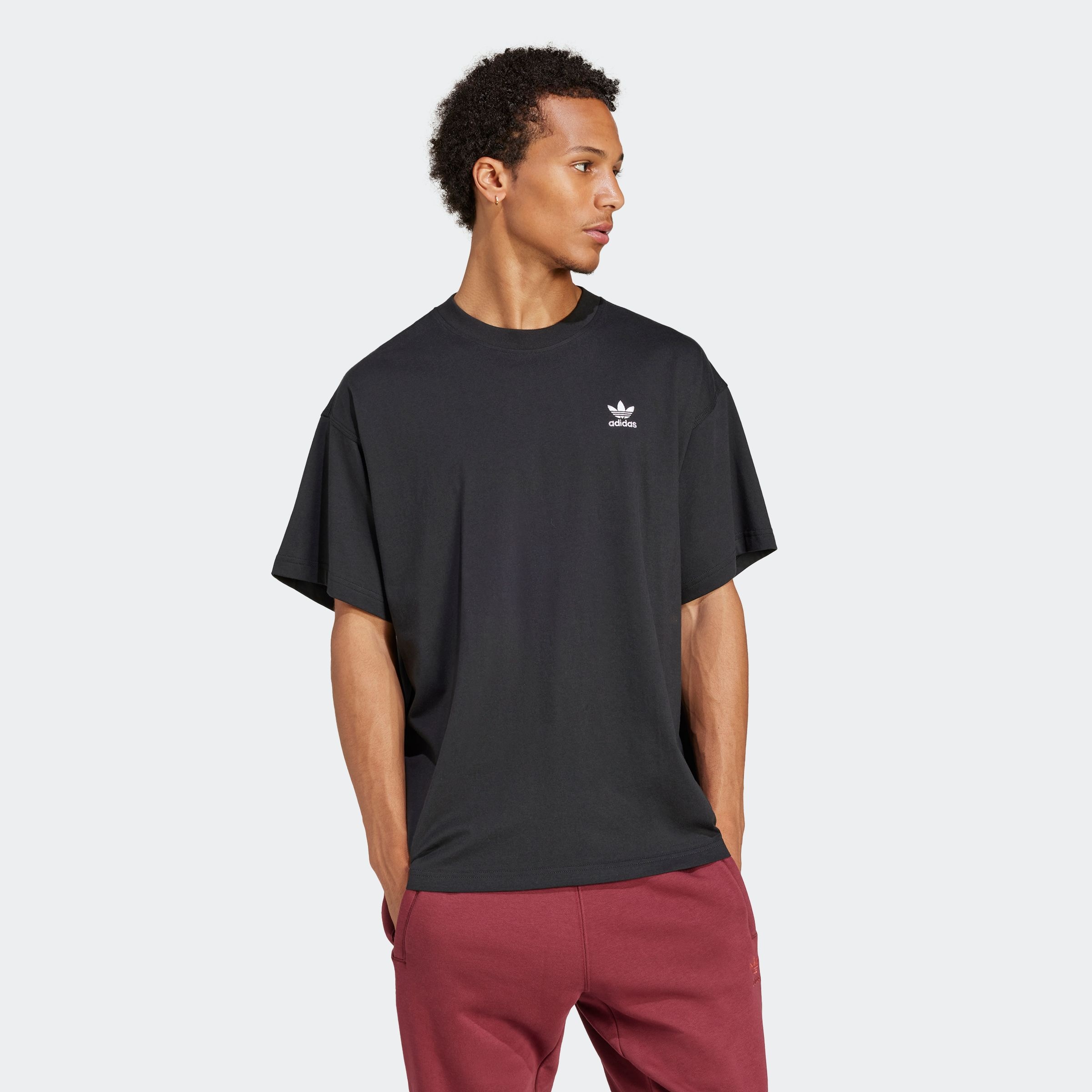 adidas Originals T-Shirt "ESS OS TEE" mit geripptem Rundhalsausschnitt, Kurzarm, ohne Verschluss