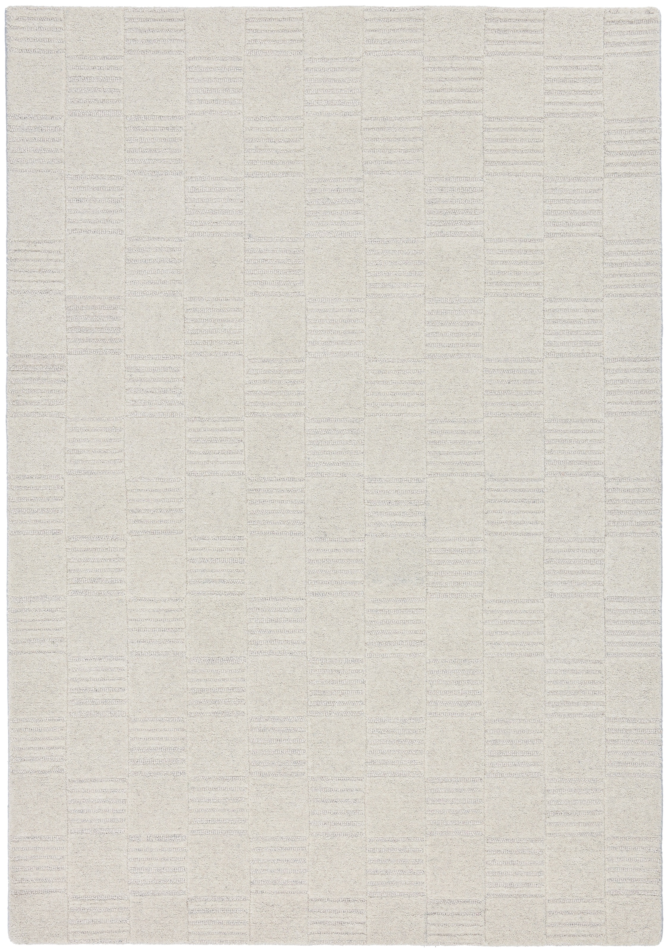 my home Wollteppich "Motala, Handgefertigt, Wolle, Hoch-Tief-Effekt," recht günstig online kaufen