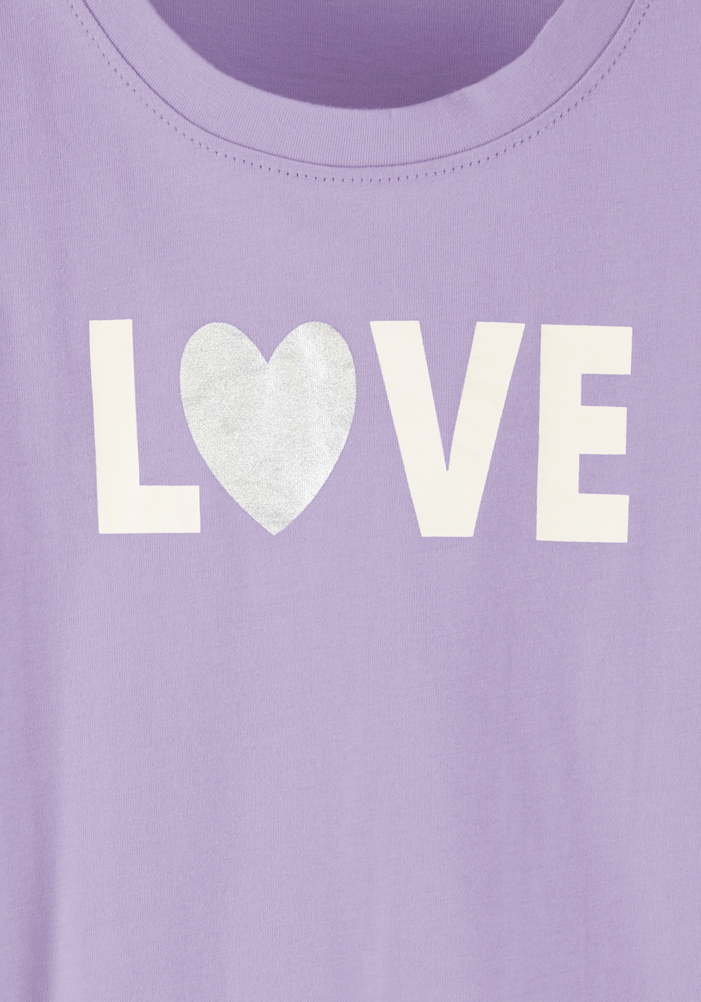 Buffalo Pyjama 2 Stück, 4 Mädchen - kurzer Schlafanzug mit Glitzerherzen