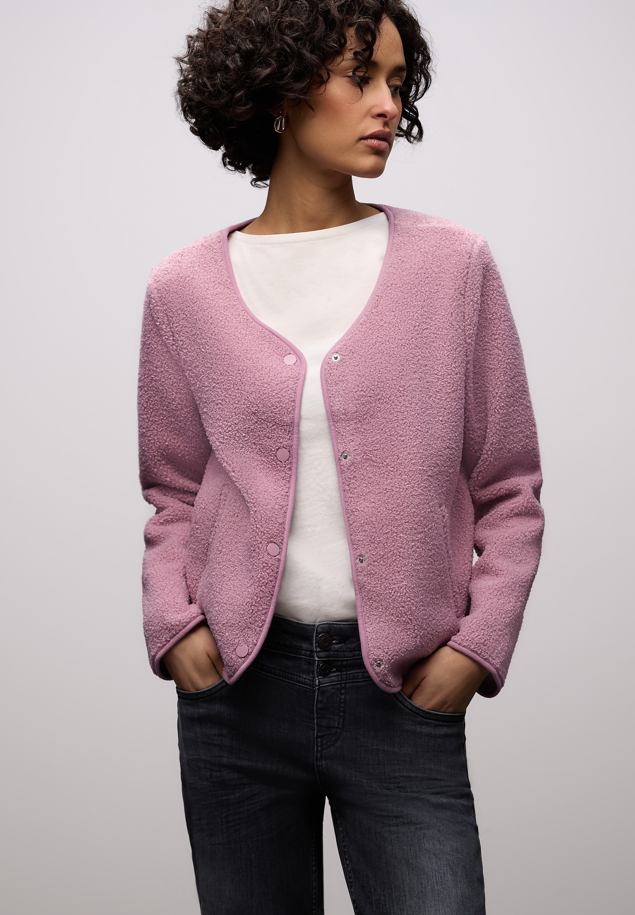 STREET ONE Cardigan mit V-Ausschnitt günstig online kaufen