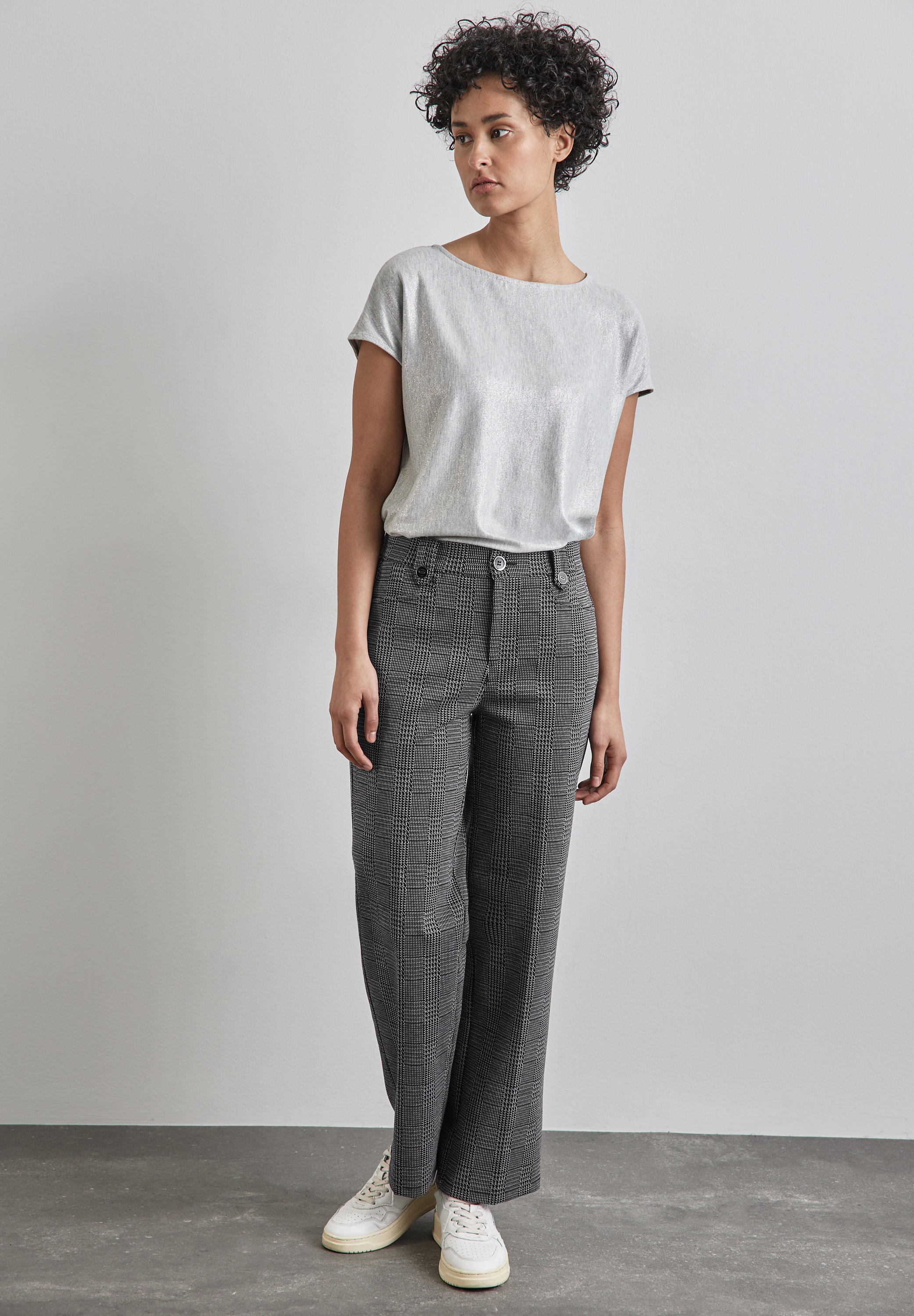 STREET ONE Stoffhose, High Waist