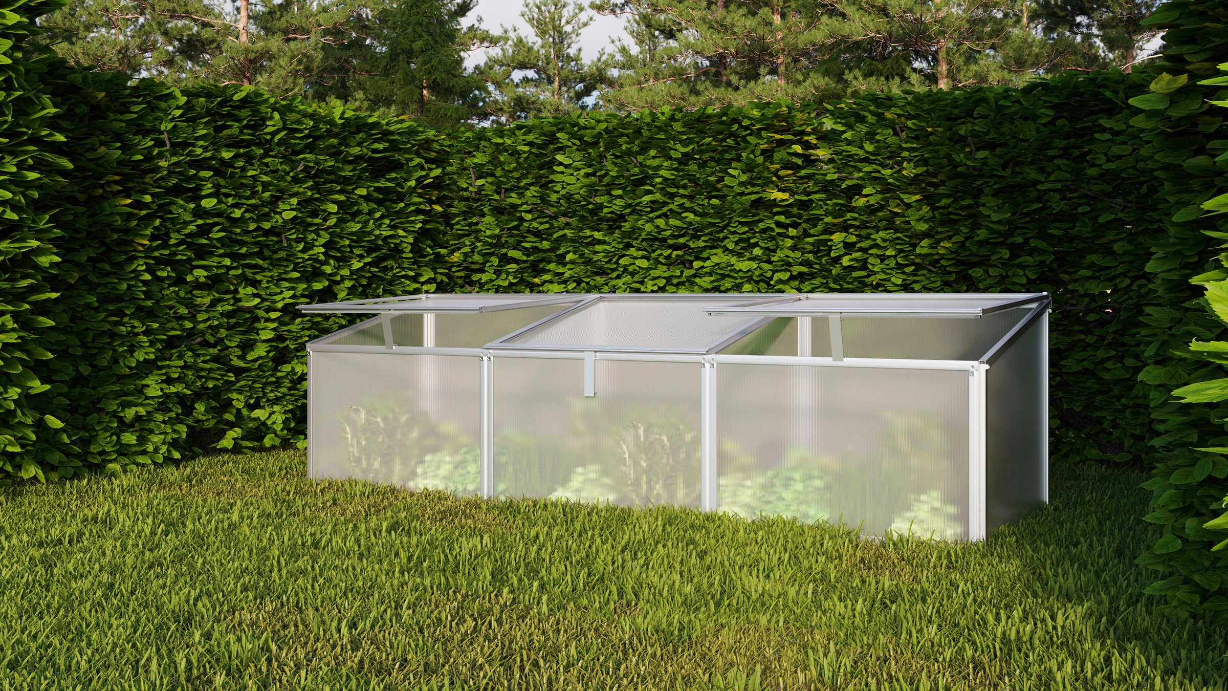 Vitavia Frühbeet »Gaia 3X« BxTxH: 53x180x51 cm