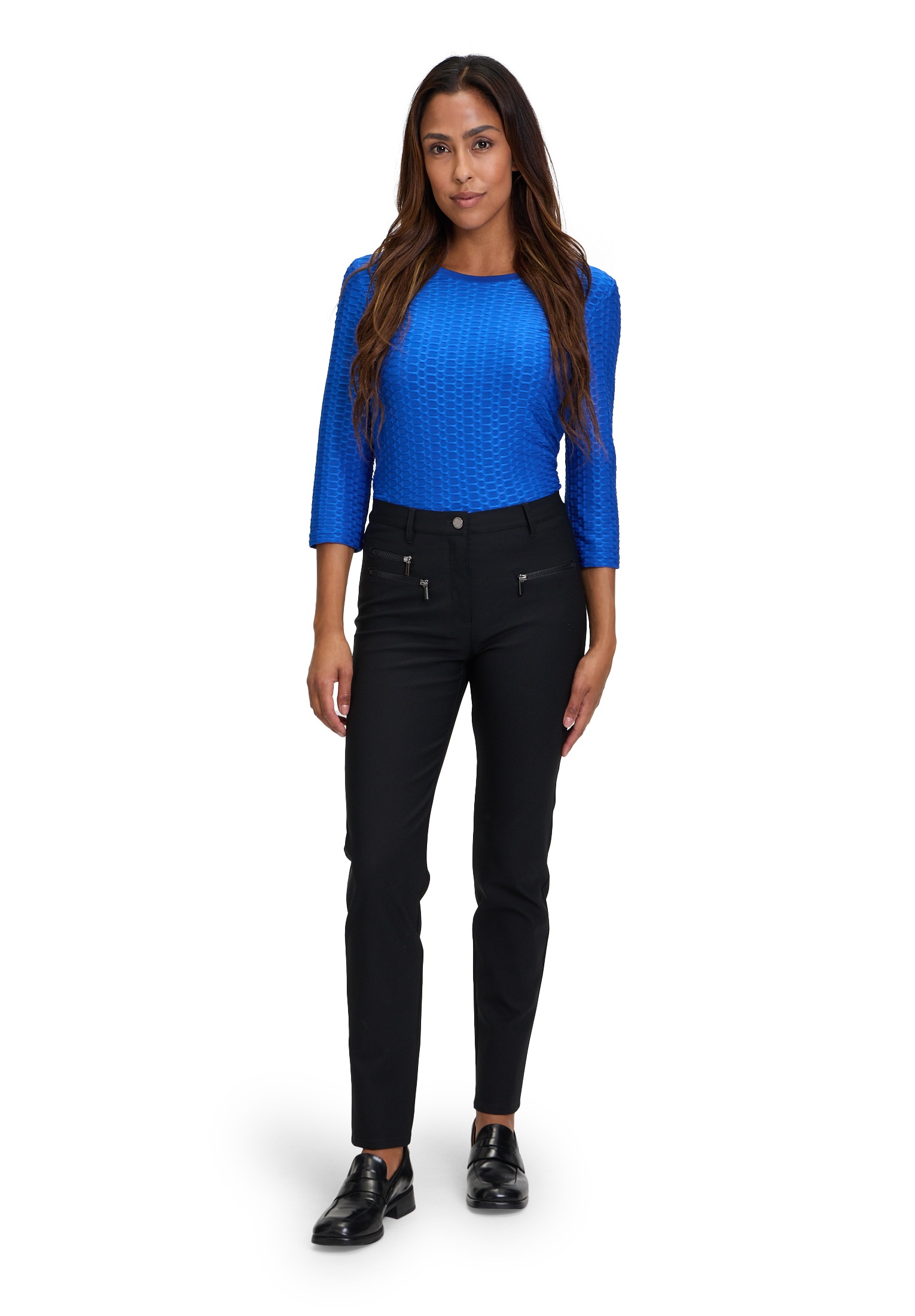Betty Barclay 3/4-Arm-Shirt »Betty Barclay Basic Shirt mit Rundhalsausschnitt«, (1 tlg.), Material
